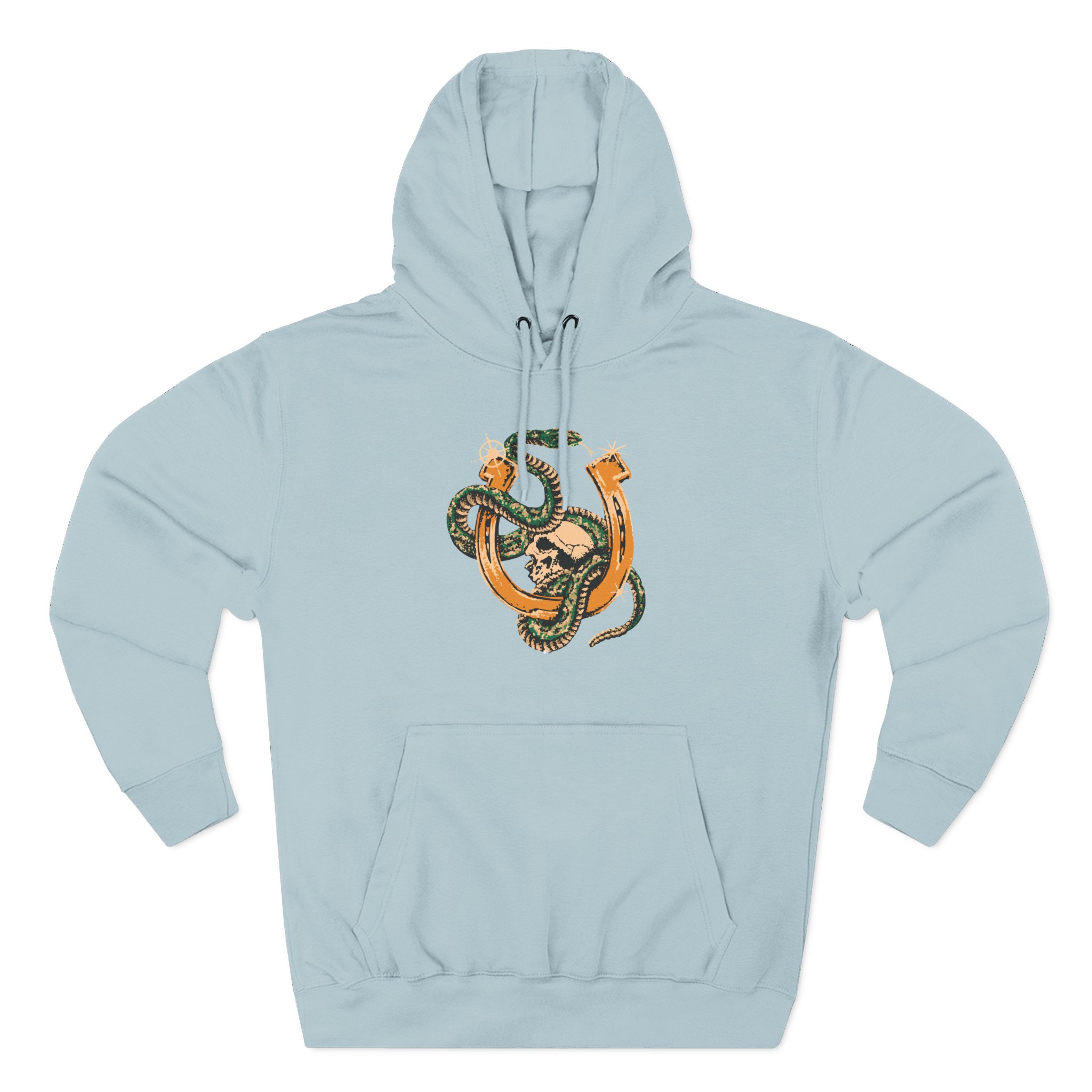 ZZ Top Snake Skull Three-Panel Fleece Hoodie