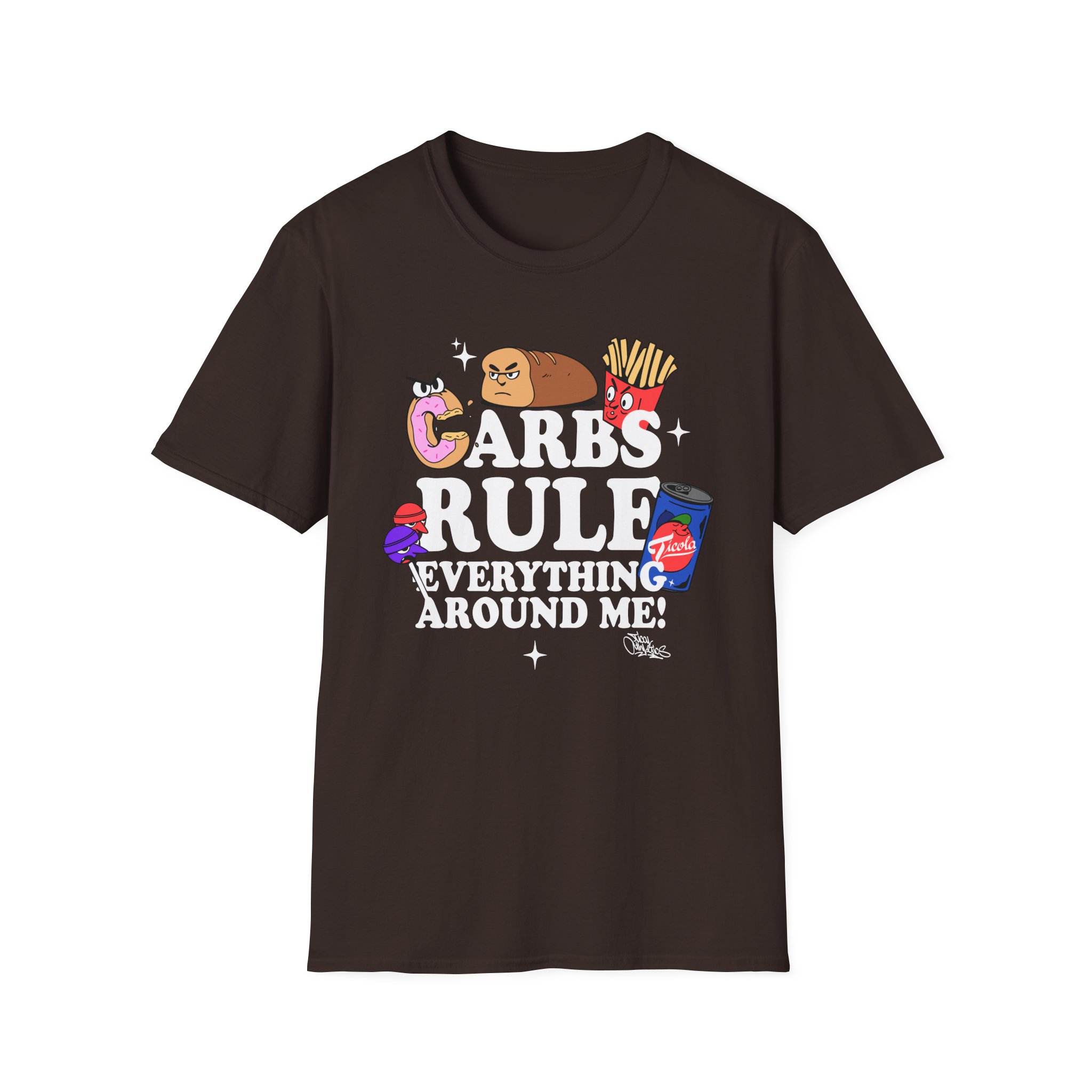 Method Man Carbs Rule Everything Around Me Unisex Softstyle T-Shirt