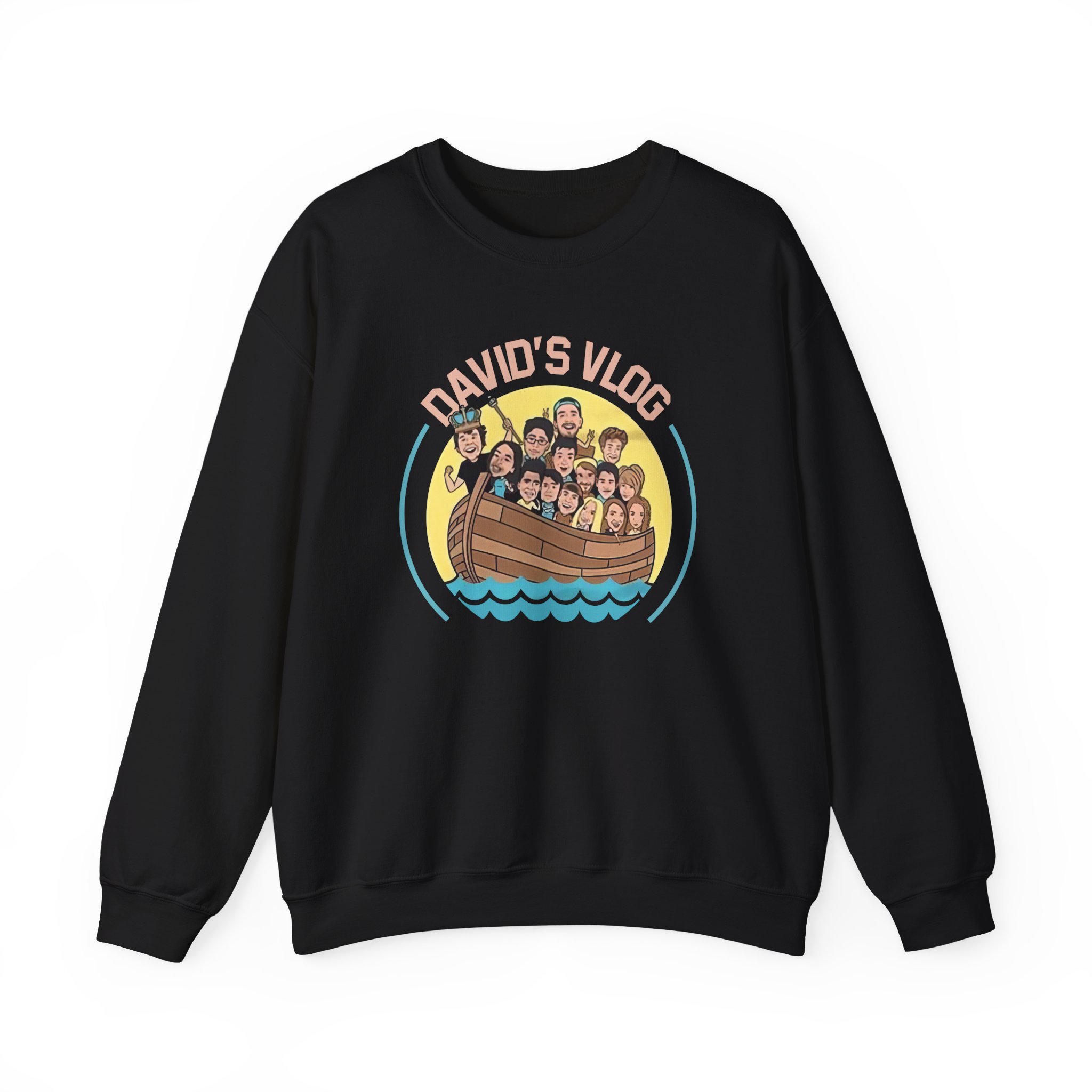 David Dobrik David's Vlog Unisex Heavy Blendâ„¢ Crewneck Sweatshirt