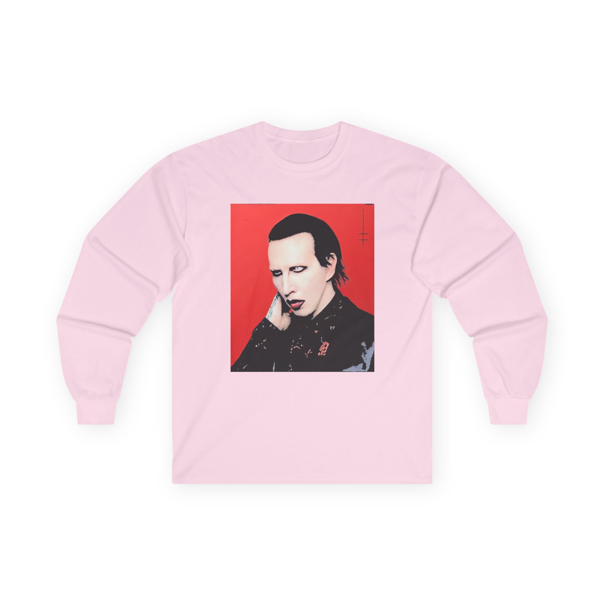 Marilyn Manson Little Cross Photo Unisex Ultra Cotton Long Sleeve Tee