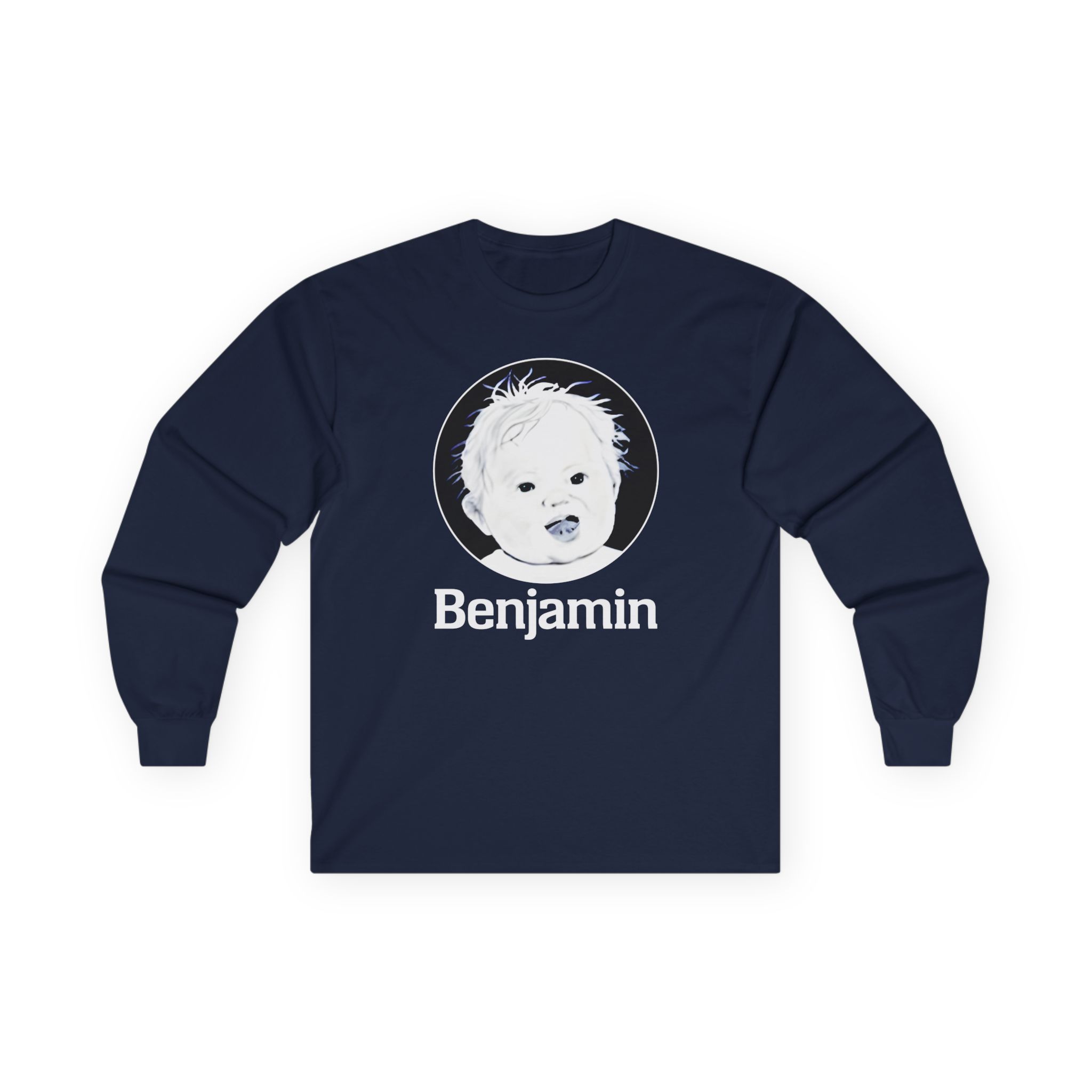 Garrett Watts Baby Benjamin Unisex Ultra Cotton Long Sleeve Tee