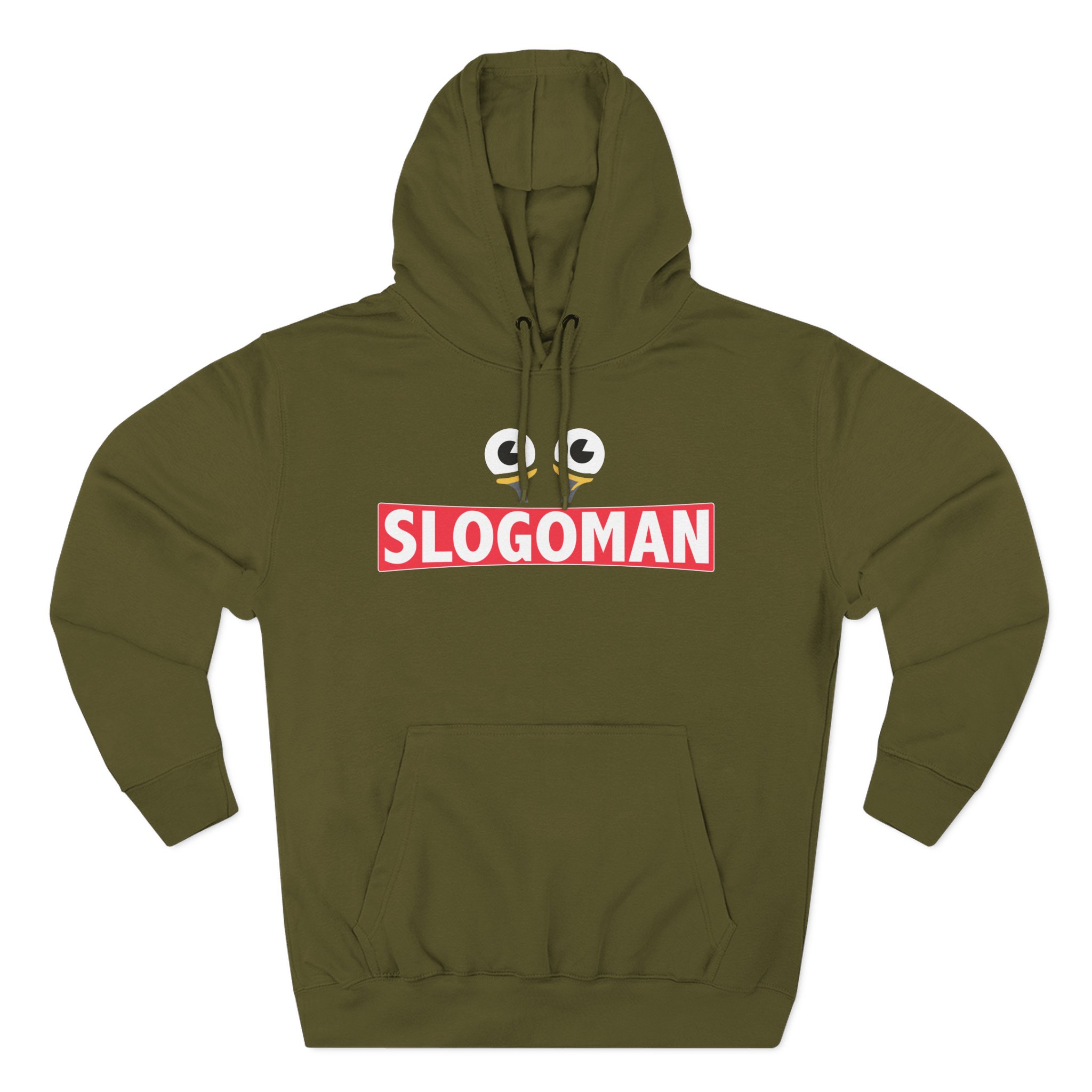 Slogoman Three-Panel Fleece Hoodie
