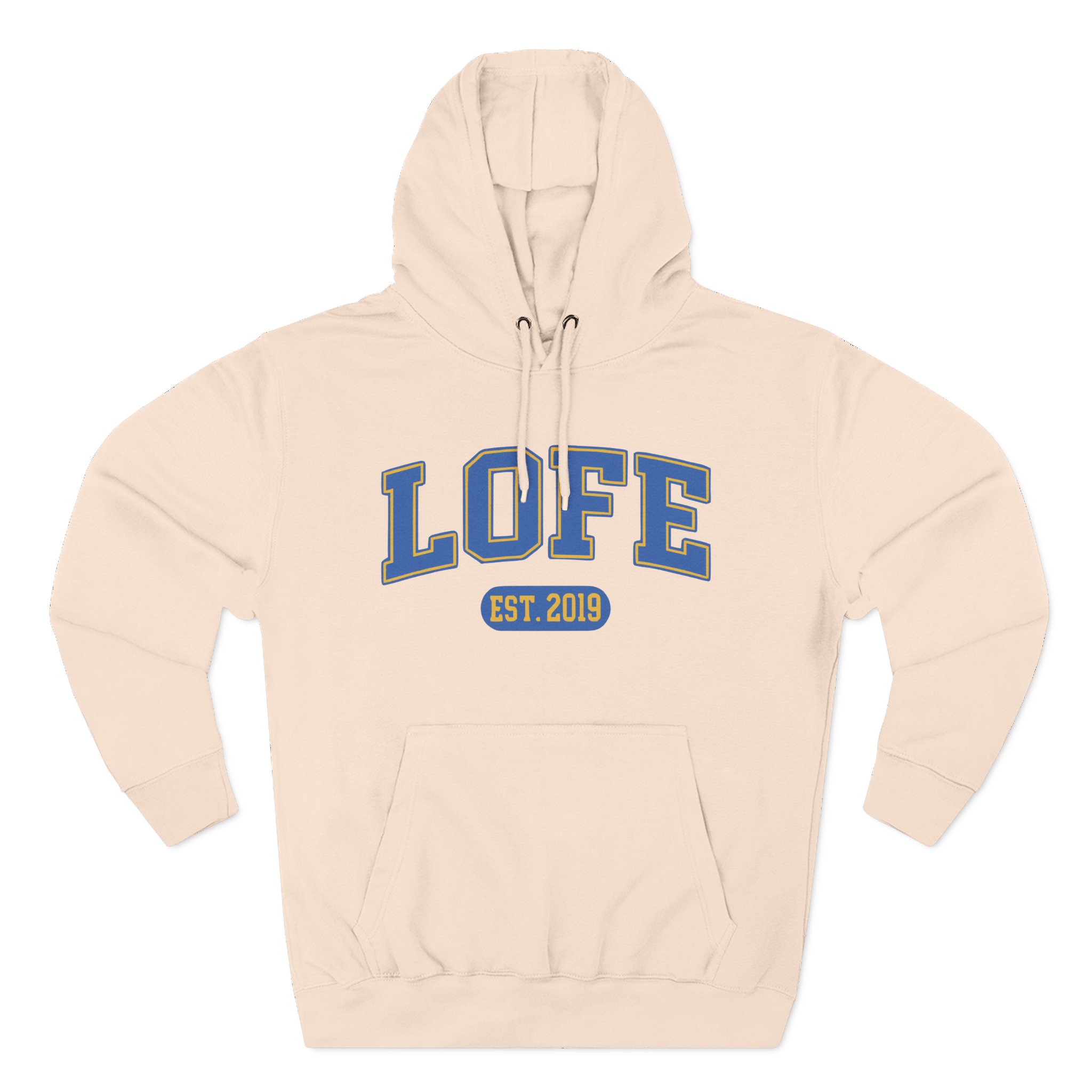 Lofe Three-Panel Fleece Hoodie
