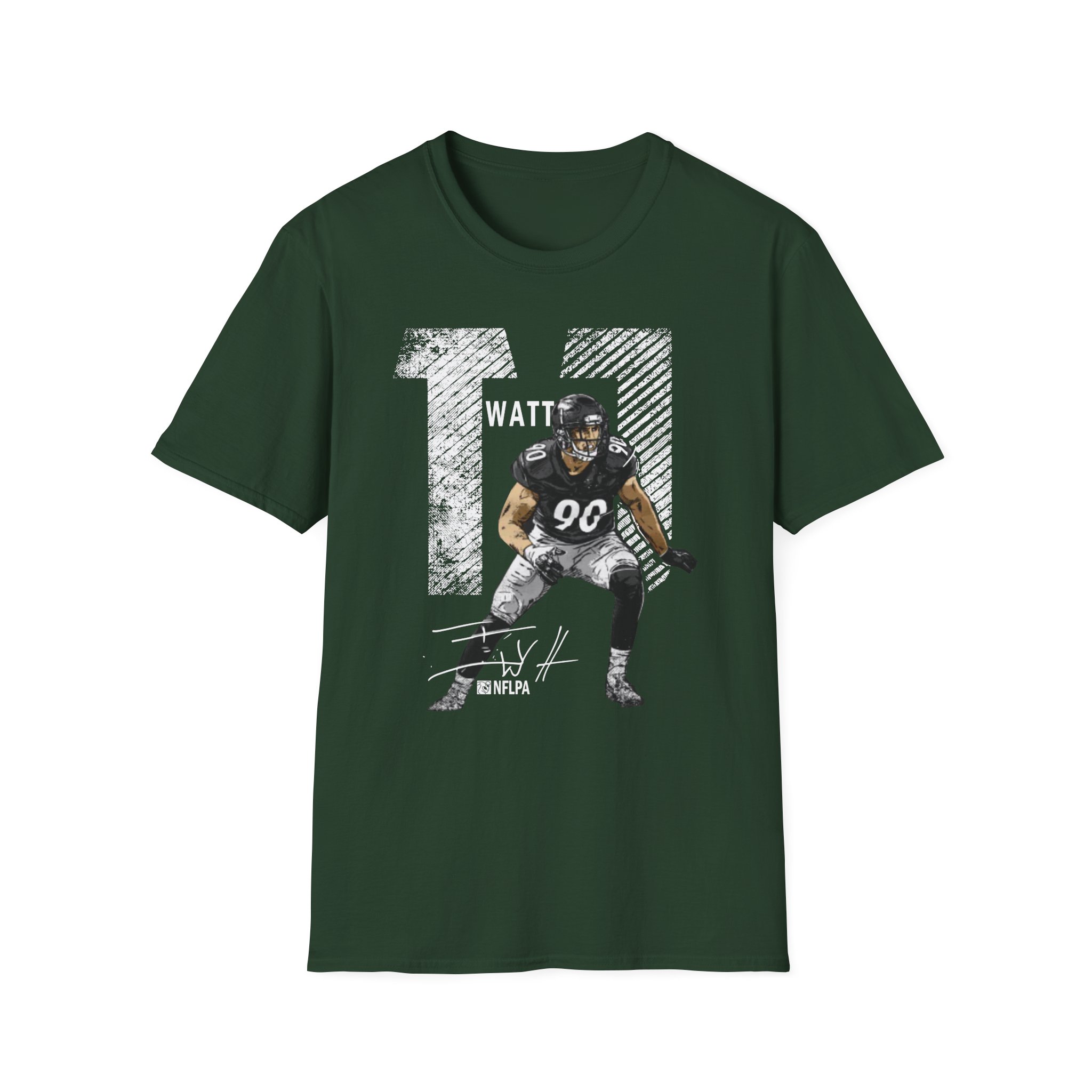 Tj Watt Mega Bold Unisex Softstyle T-Shirt