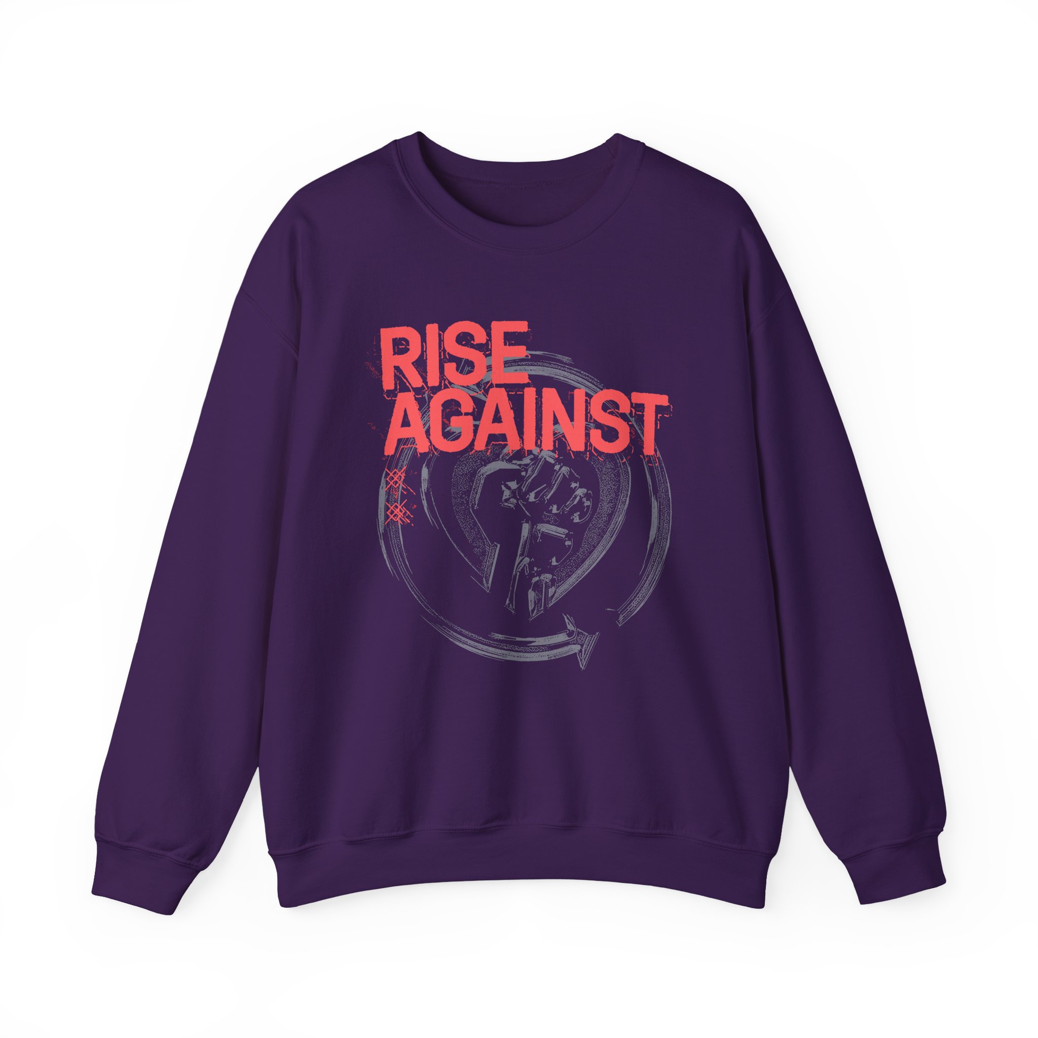 Rise Against Dual Heartfist Logo Unisex Heavy Blendâ„¢ Crewneck Sweatshirt