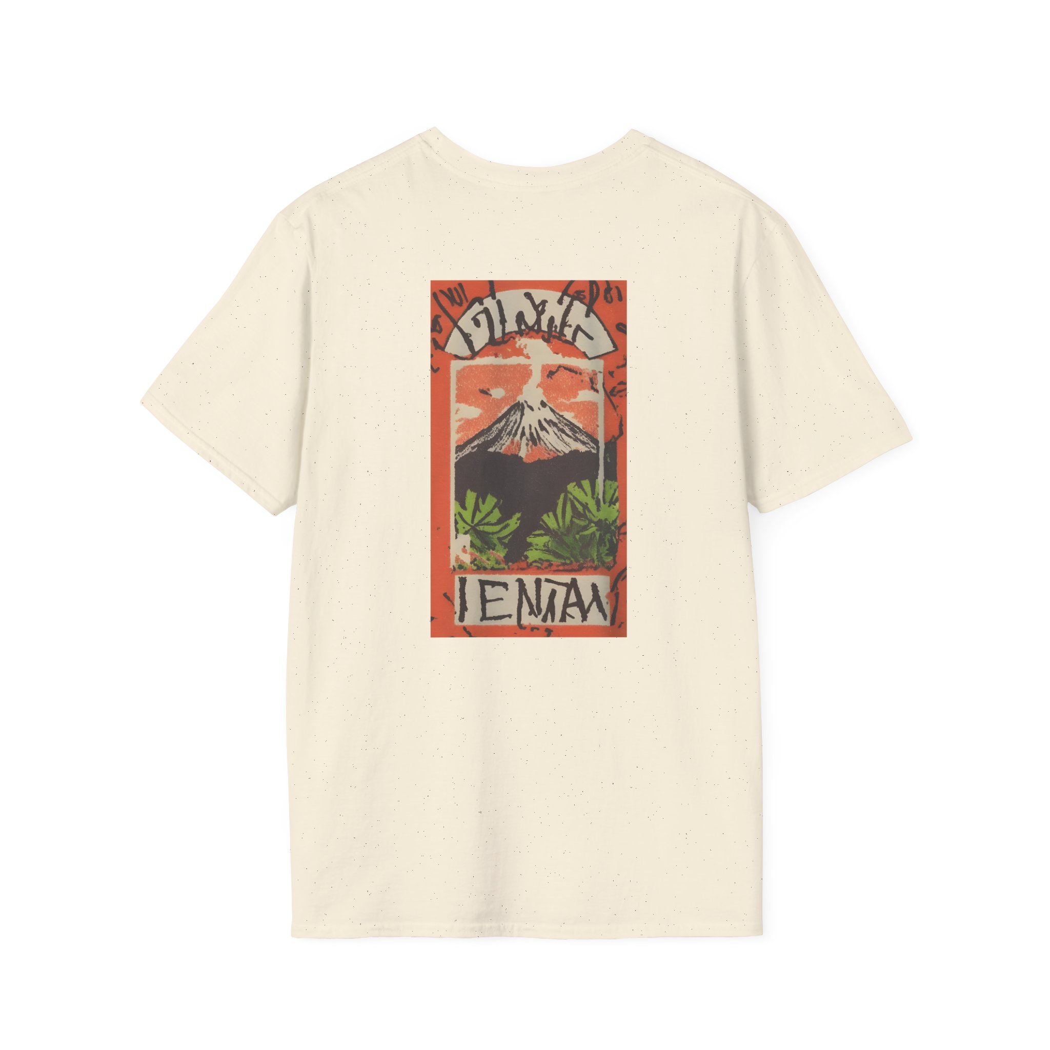 Jungle Volcano Art Unisex Softstyle T-Shirt