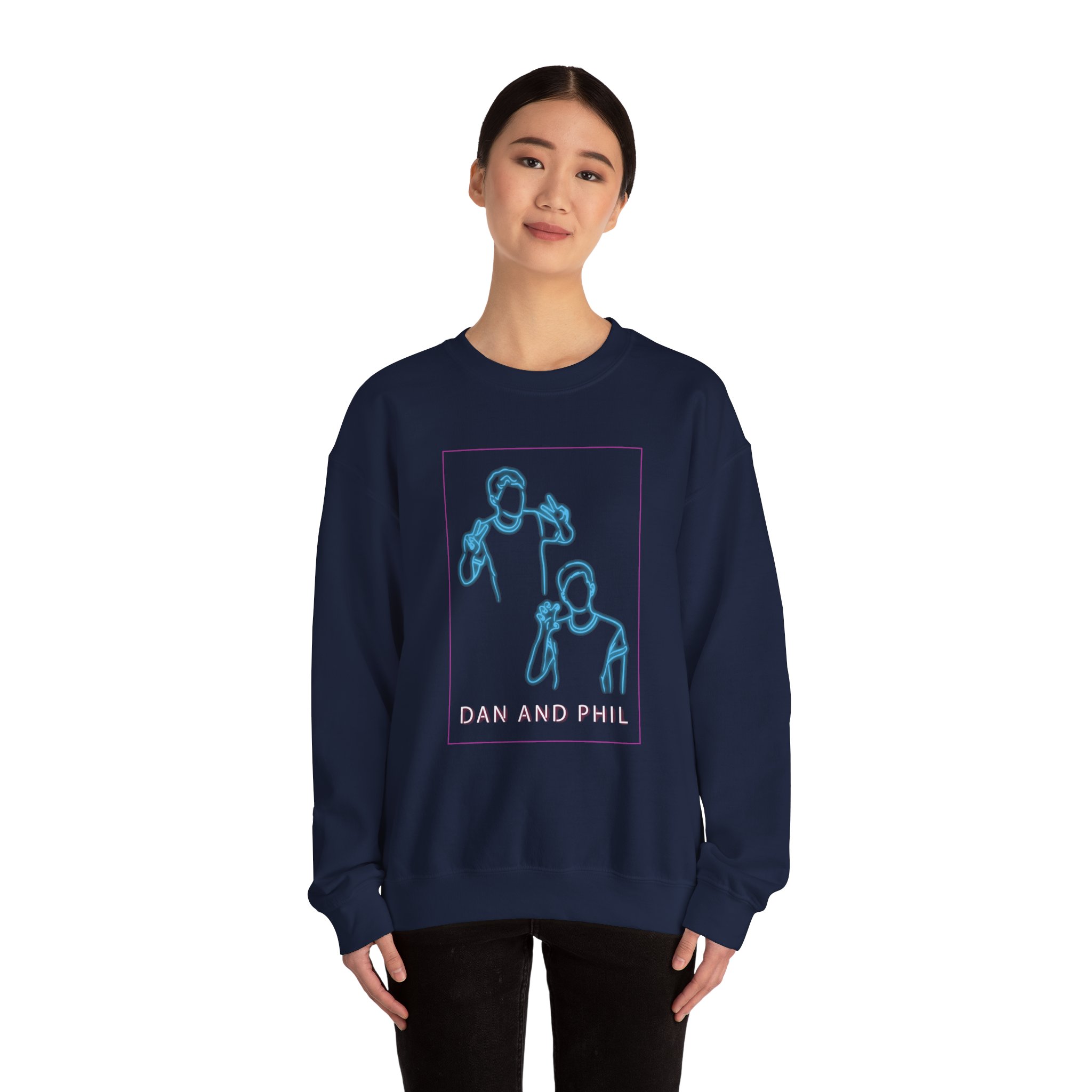 Dan And Phil Neon Unisex Heavy Blendâ„¢ Crewneck Sweatshirt