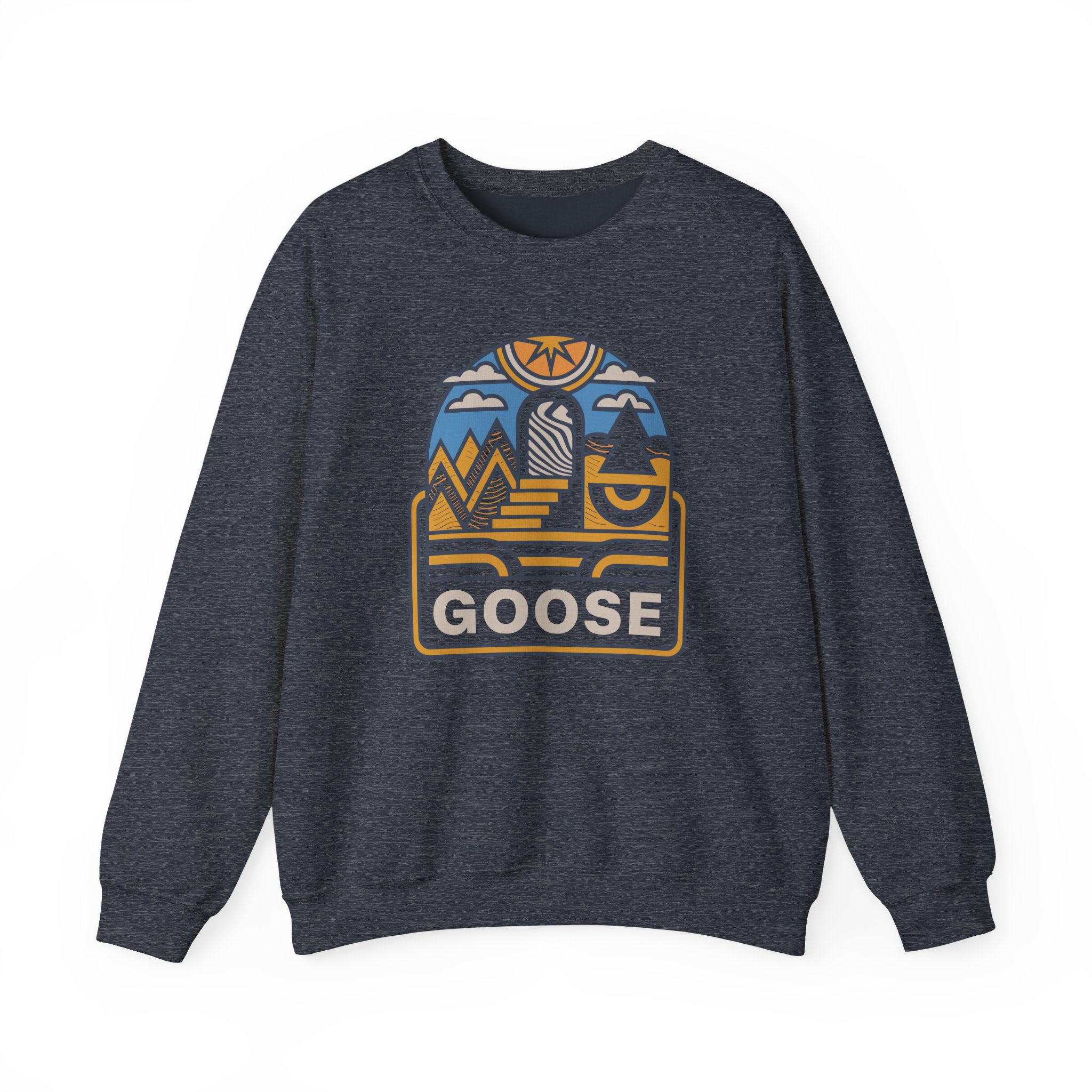 Goose Trippy Staircase Unisex Heavy Blendâ„¢ Crewneck Sweatshirt