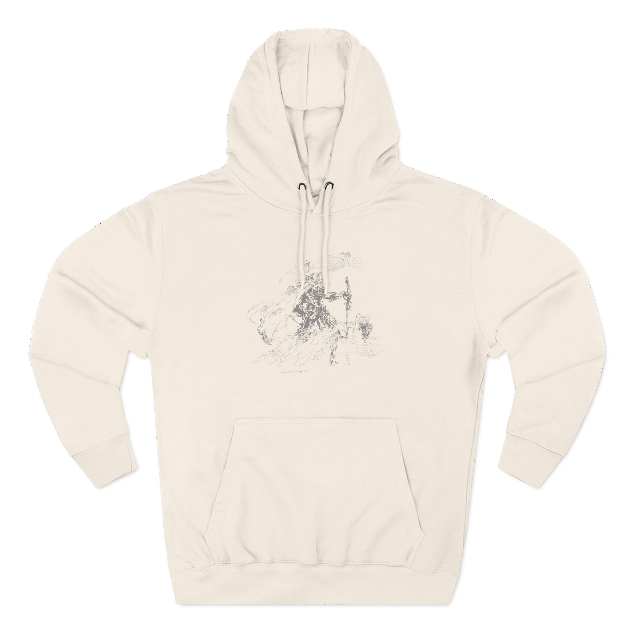 Esfand Three-Panel Fleece Hoodie