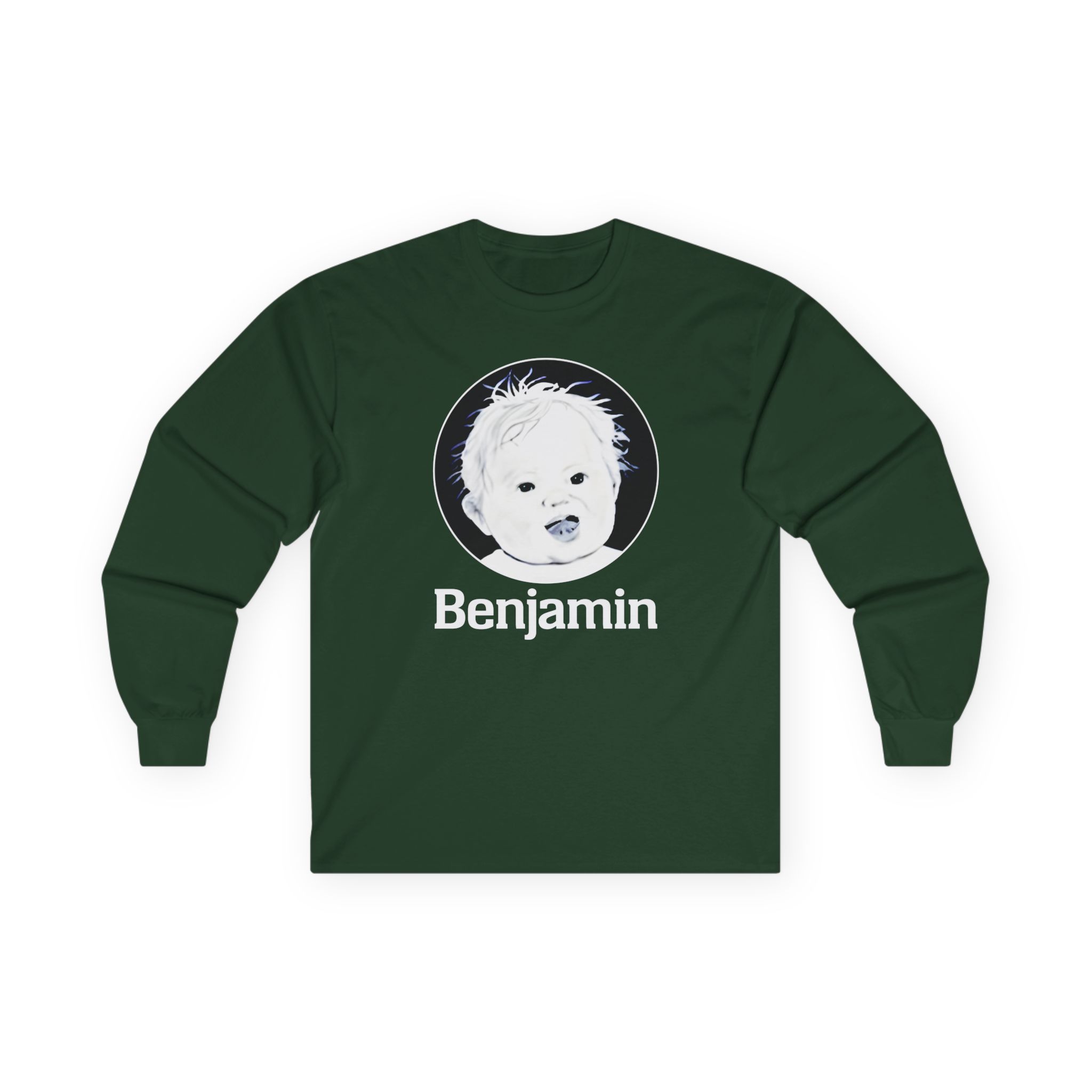 Garrett Watts Baby Benjamin Unisex Ultra Cotton Long Sleeve Tee