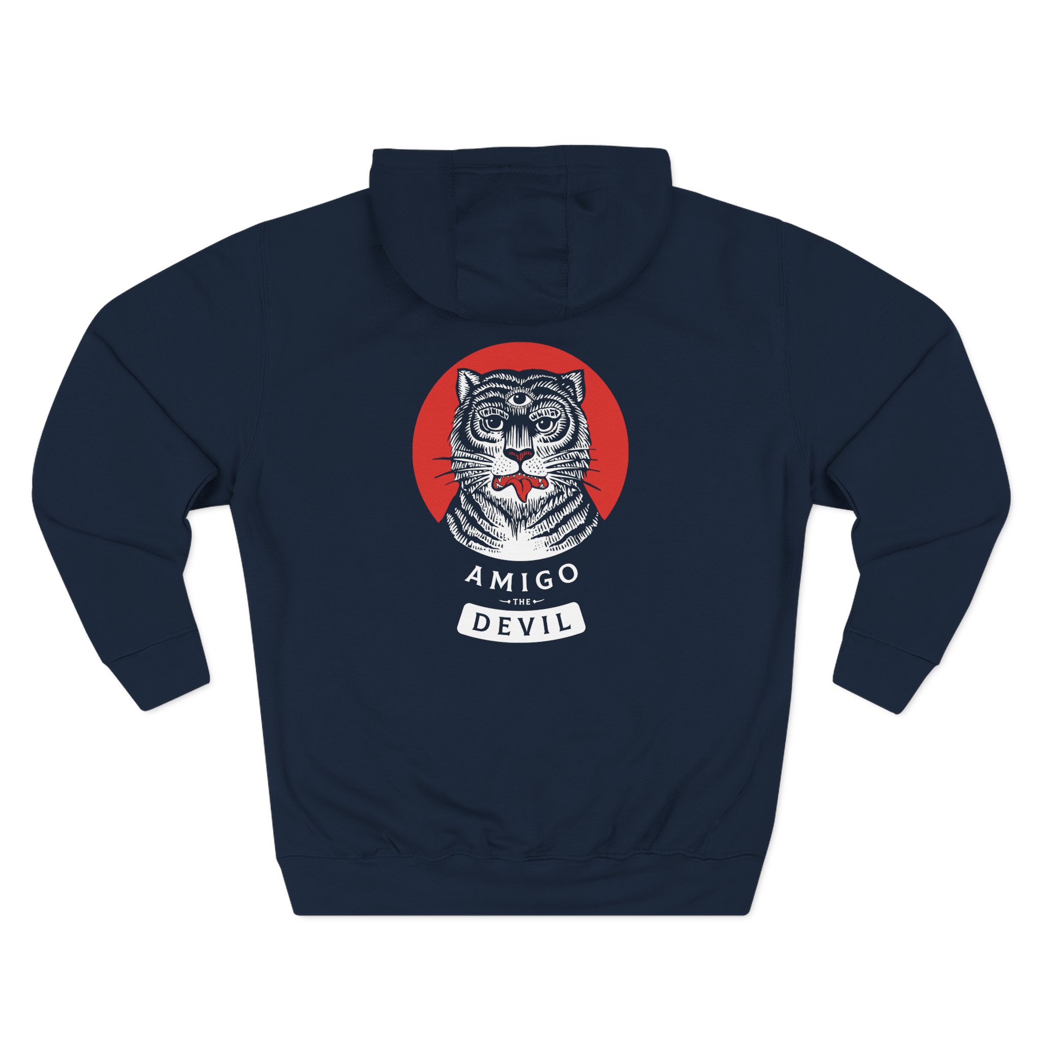 Amigo the Devil Tiger Three-Panel Fleece Hoodie