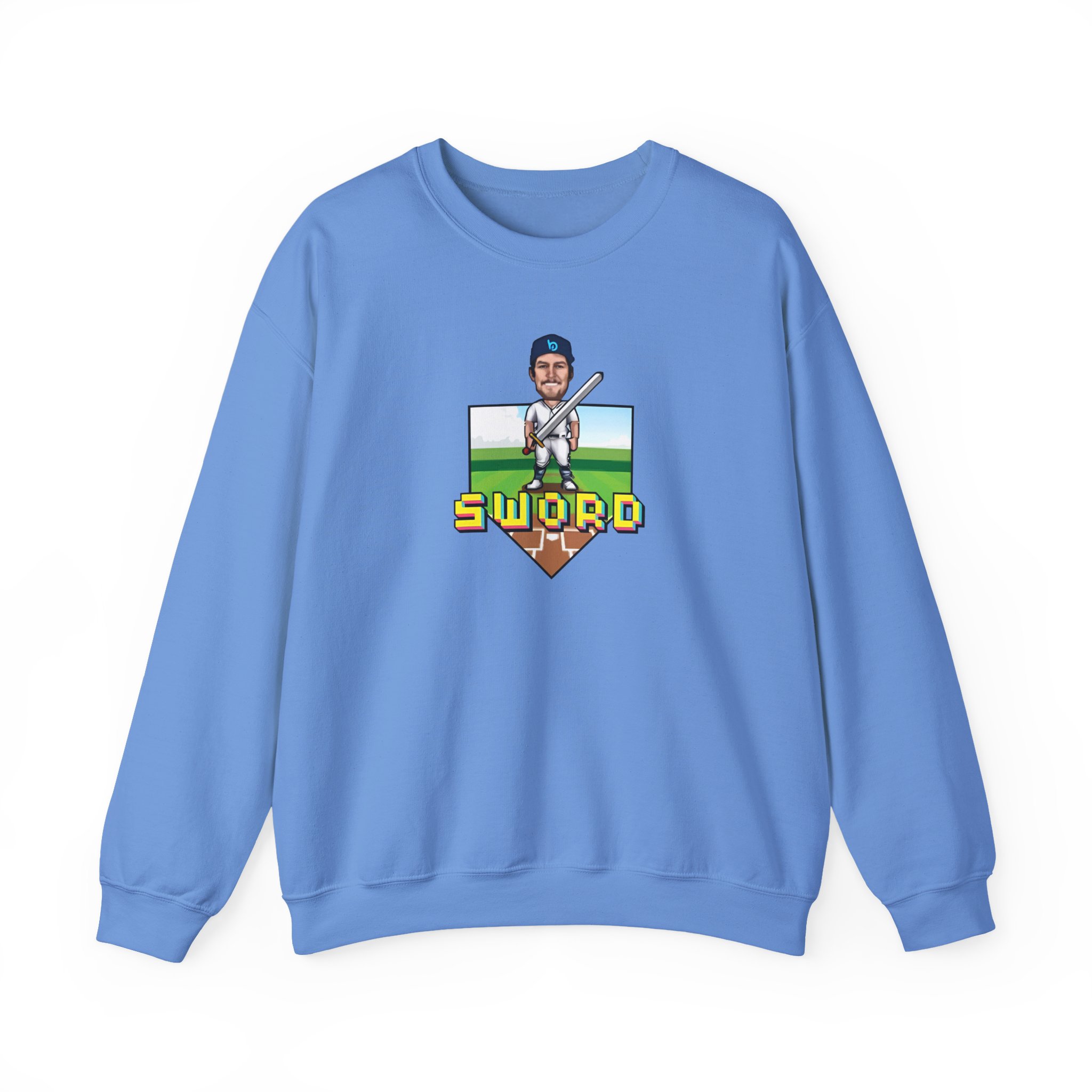 Trevor Bauer Sword Pixel Art Unisex Heavy Blendâ„¢ Crewneck Sweatshirt