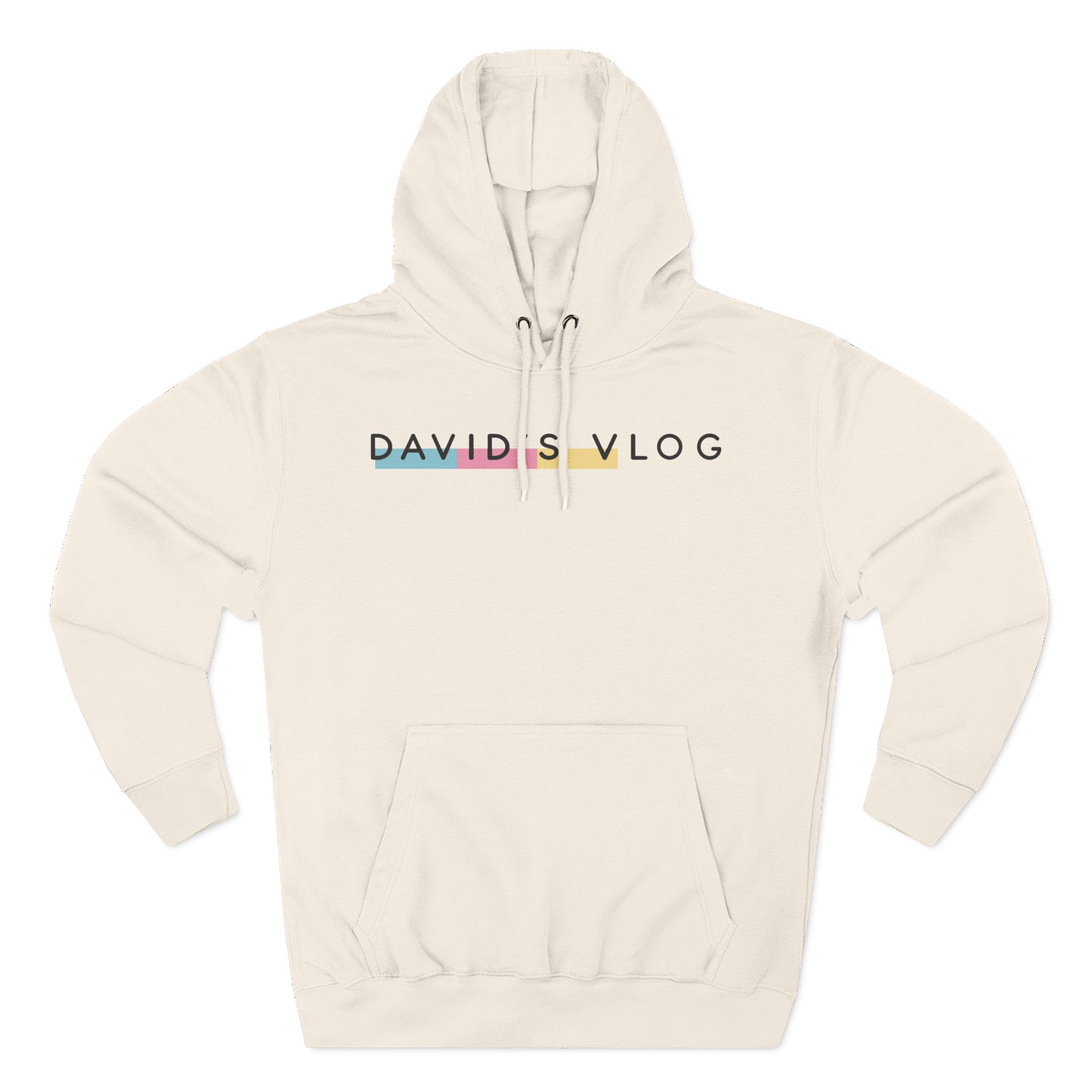 David Dobrik David's Vlog Three-Panel Fleece Hoodie