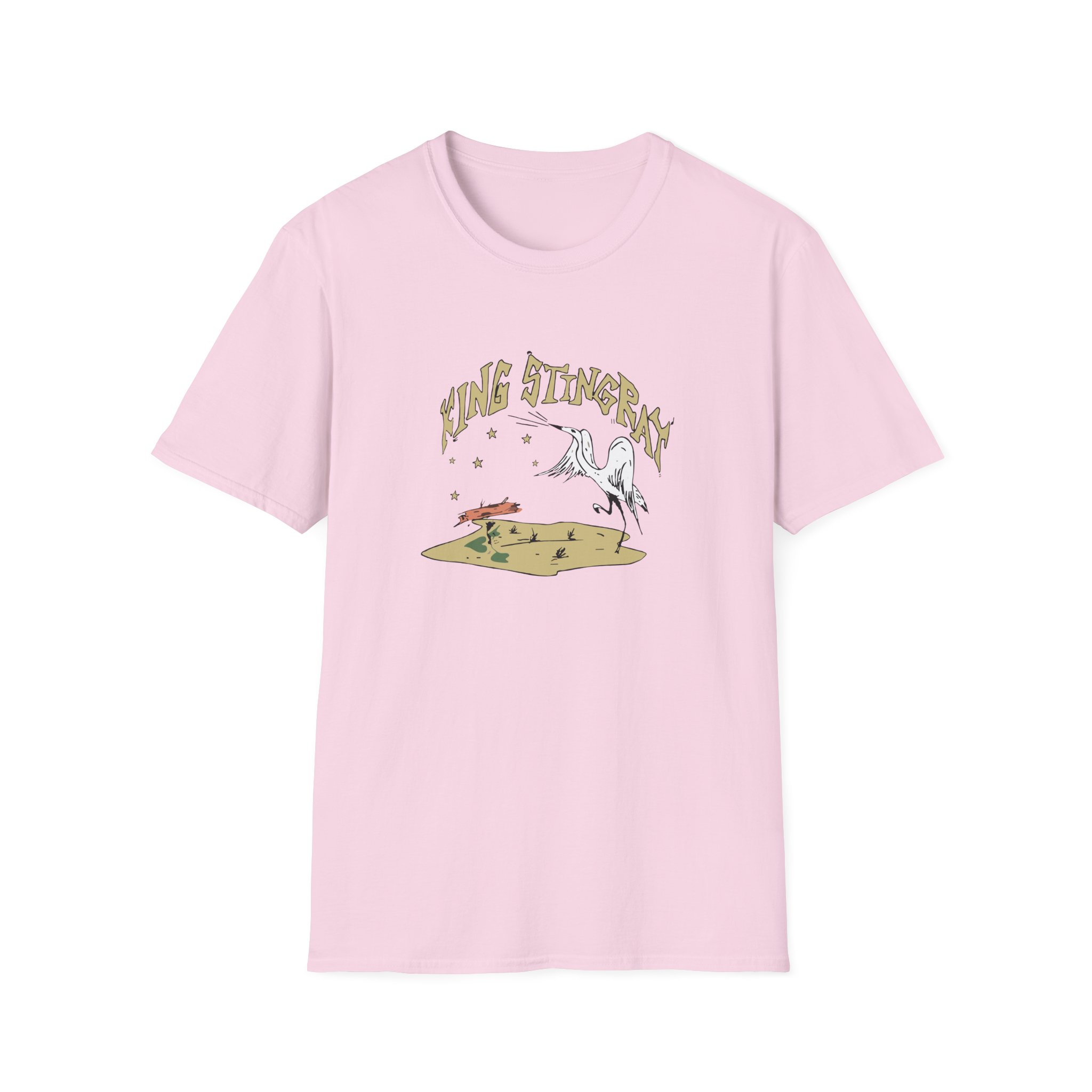 King Stingray Ivory Bird Unisex Softstyle T-Shirt
