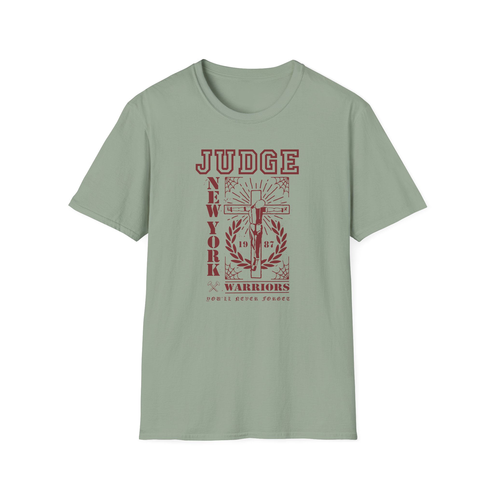 Judge Crucified Mustard Unisex Softstyle T-Shirt