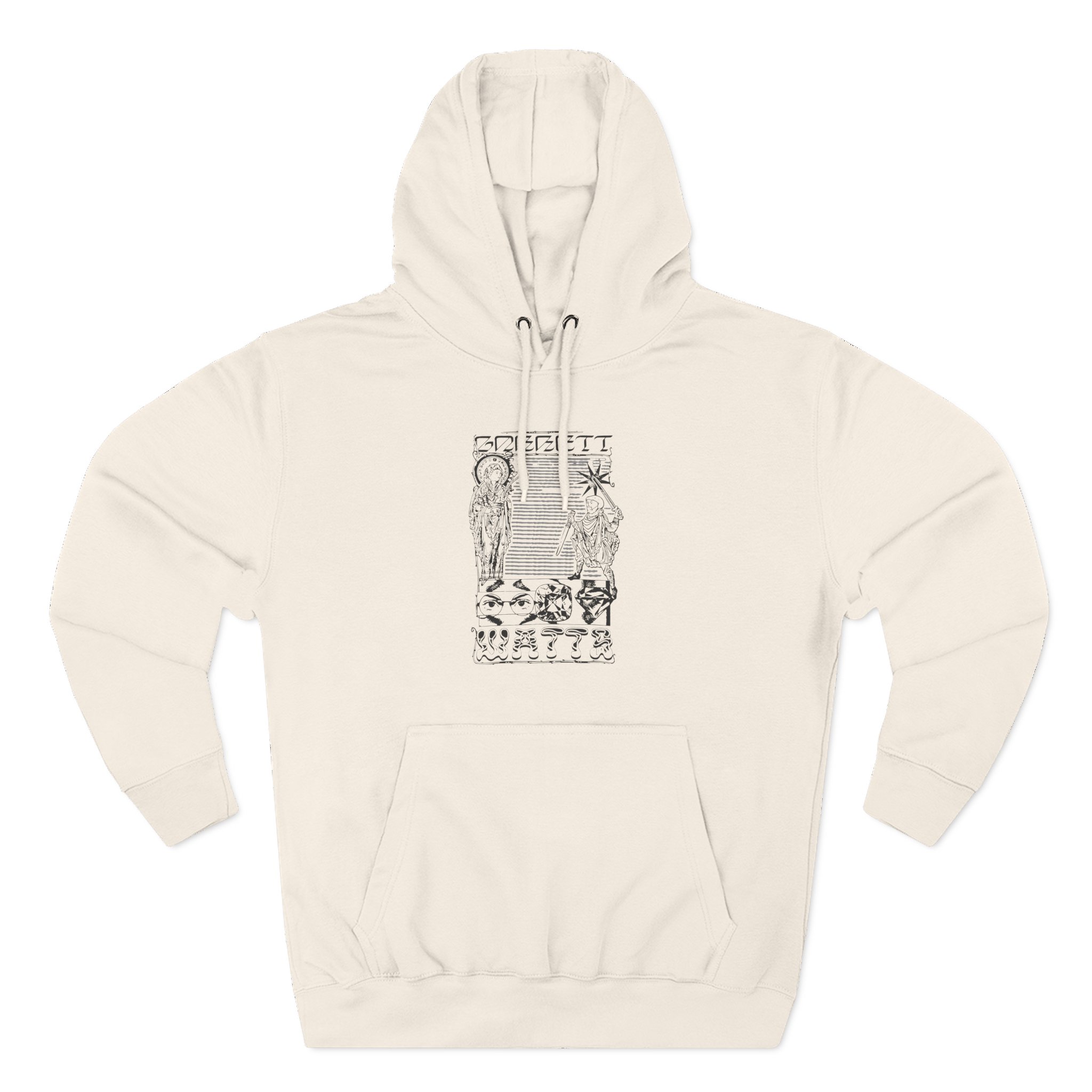 Garrett Watts the Secret Three-Panel Fleece Hoodie