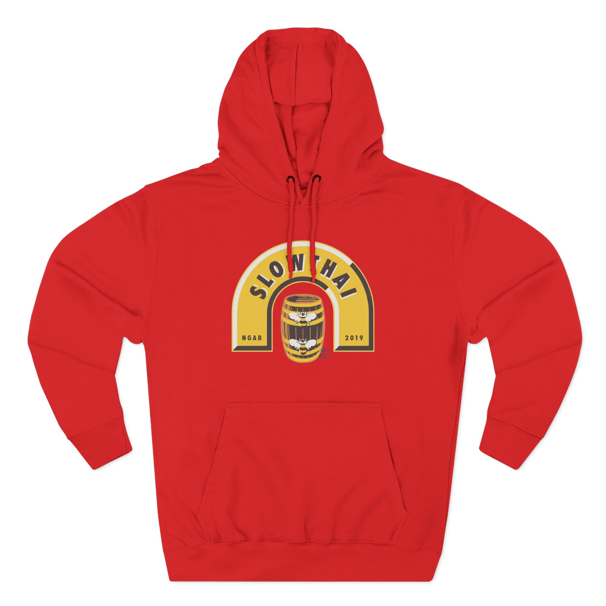 Slowthai Ngab 2019 Beer Three-Panel Fleece Hoodie