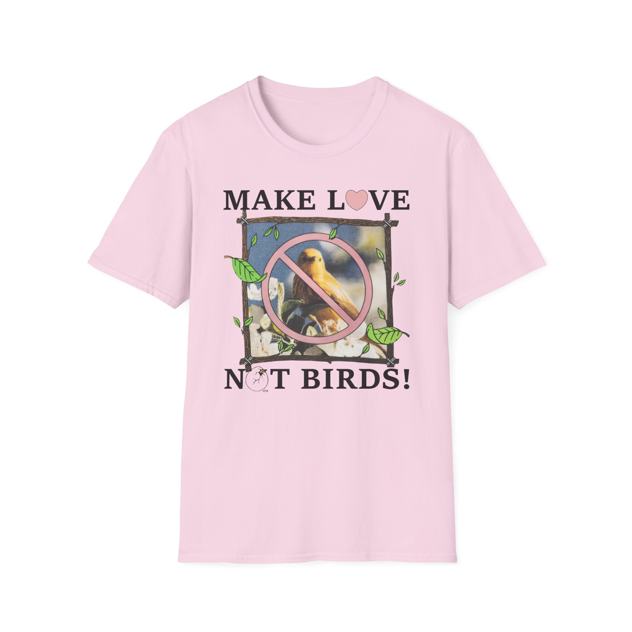 Birds Arent Real Unisex Softstyle T-Shirt
