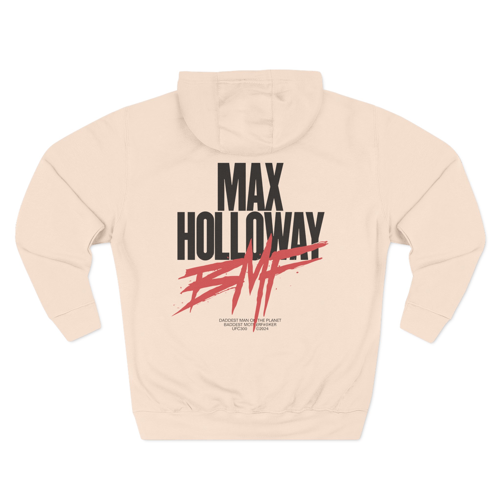 Max Holloway Dmp/bmf Three-Panel Fleece Hoodie