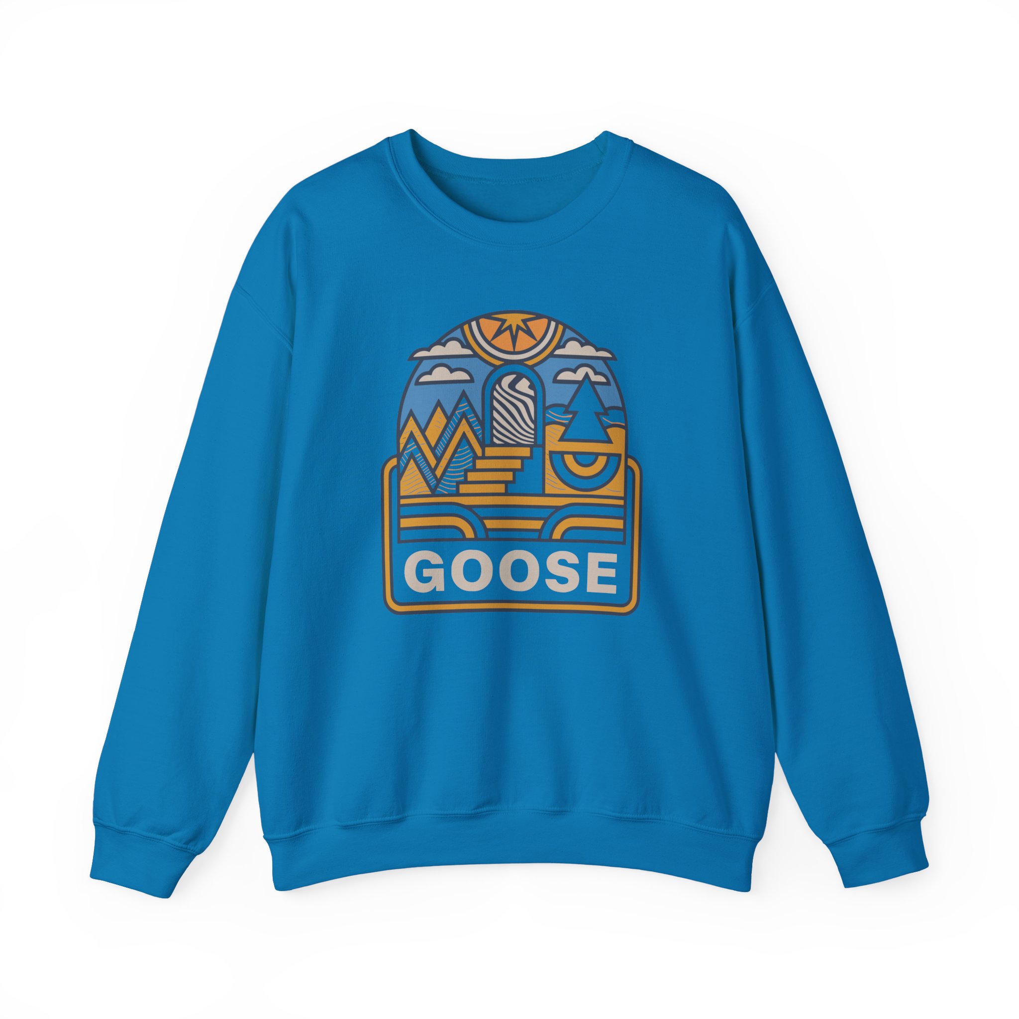 Goose Trippy Staircase Unisex Heavy Blendâ„¢ Crewneck Sweatshirt