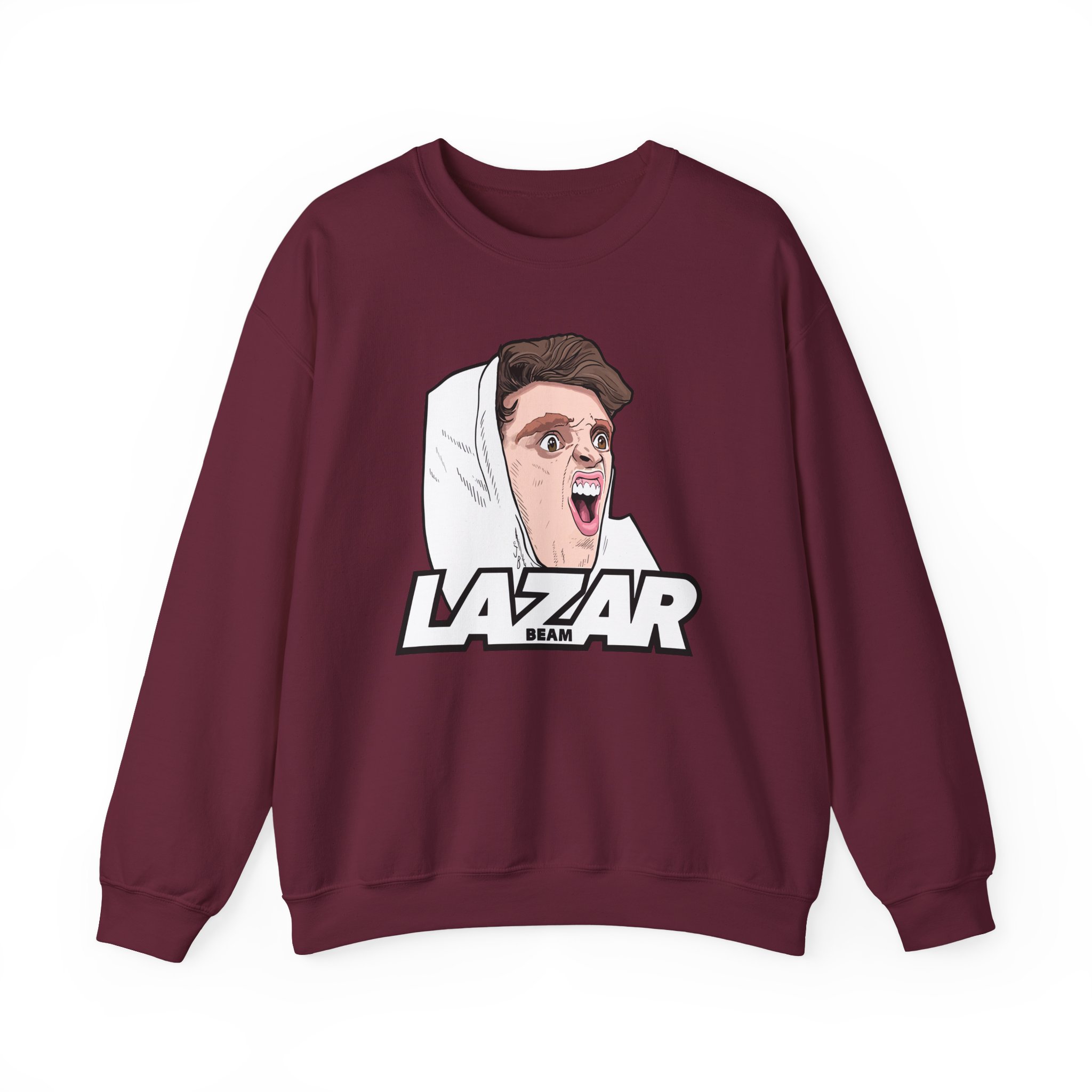 Lazar Silly Face Unisex Heavy Blendâ„¢ Crewneck Sweatshirt