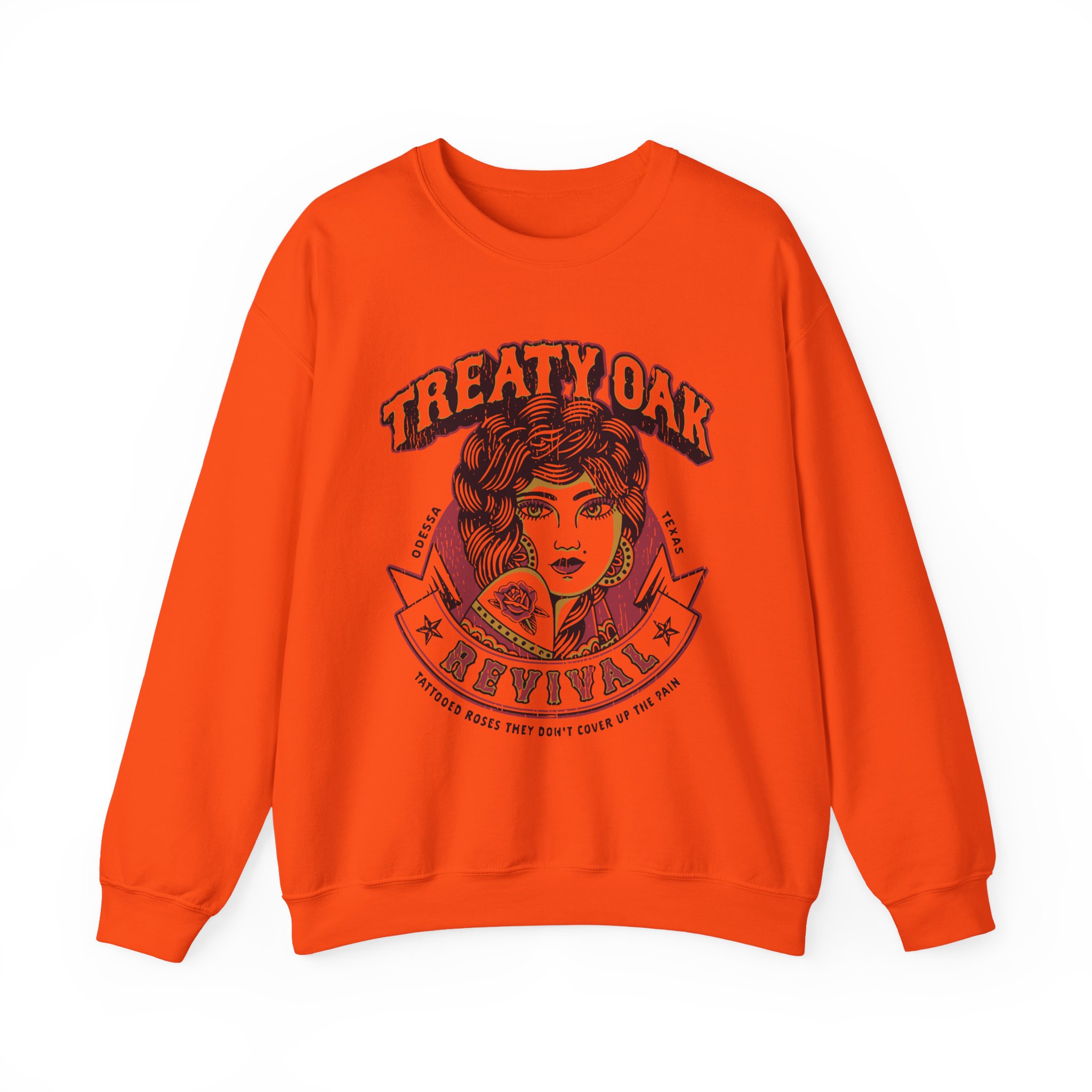 Treaty Oak Revival Rose Unisex Heavy Blendâ„¢ Crewneck Sweatshirt