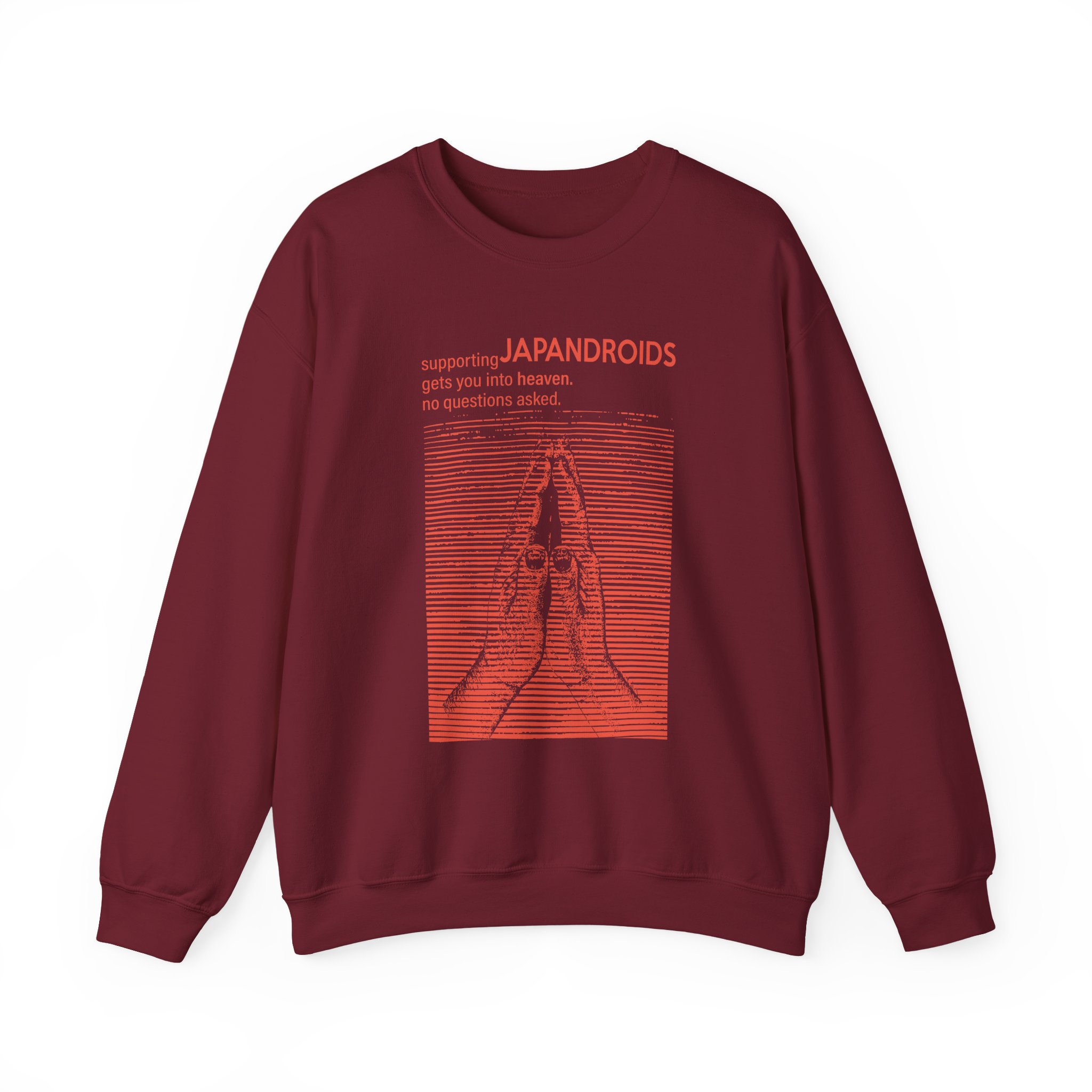 Supporting Japandroids Gets You Into Heaven No Questions Asked Unisex Heavy Blendâ„¢ Crewneck Sweatshirt