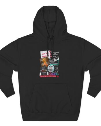 Paris Paloma Feminie Rage Women's Rights Protest Three-Panel Fleece Hoodie