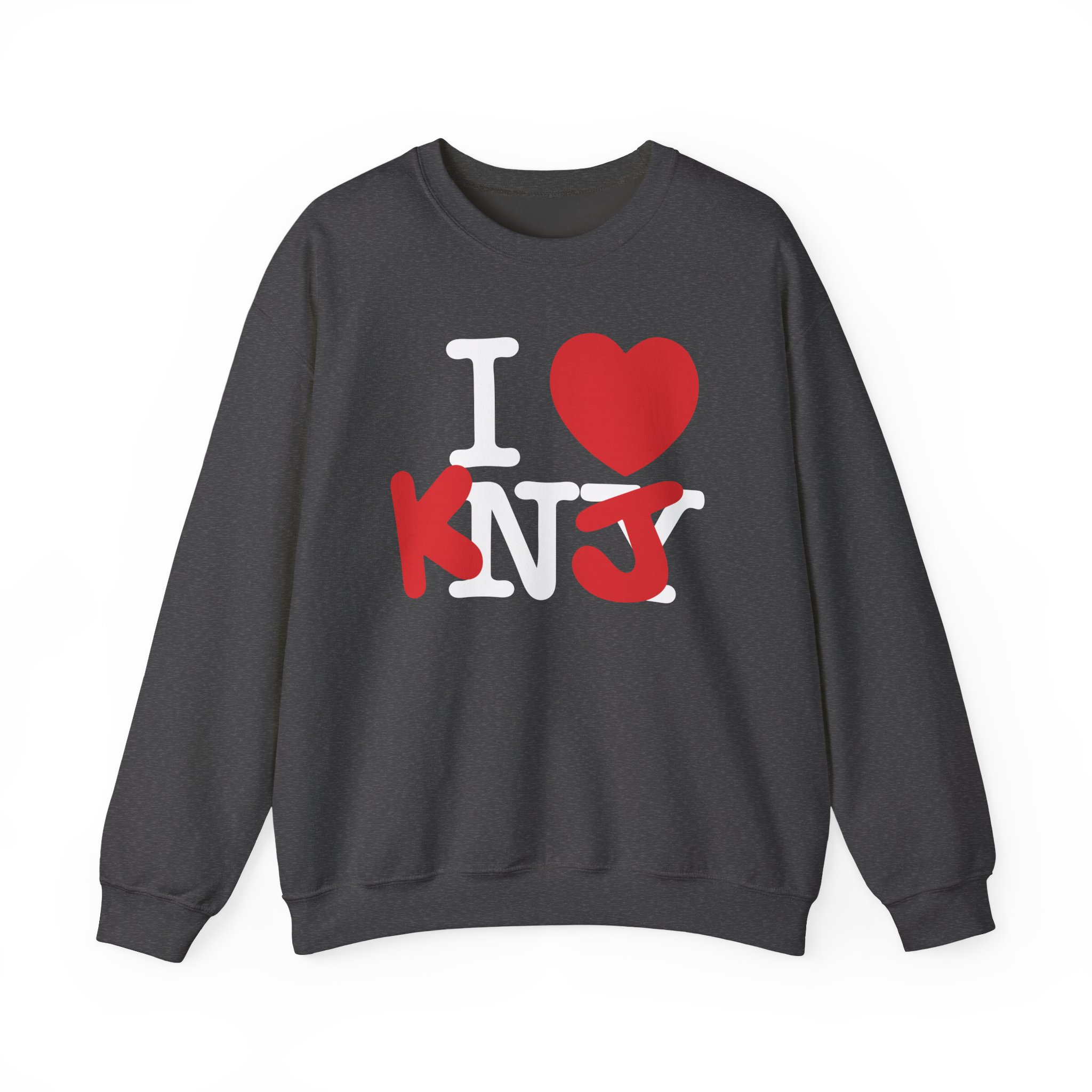 KNJ I Love Unisex Heavy Blendâ„¢ Crewneck Sweatshirt