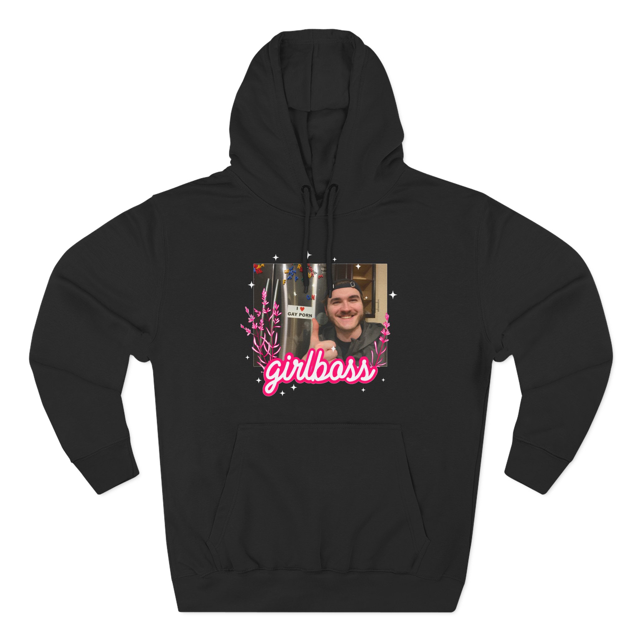 Jschlatt Girlboss Three-Panel Fleece Hoodie