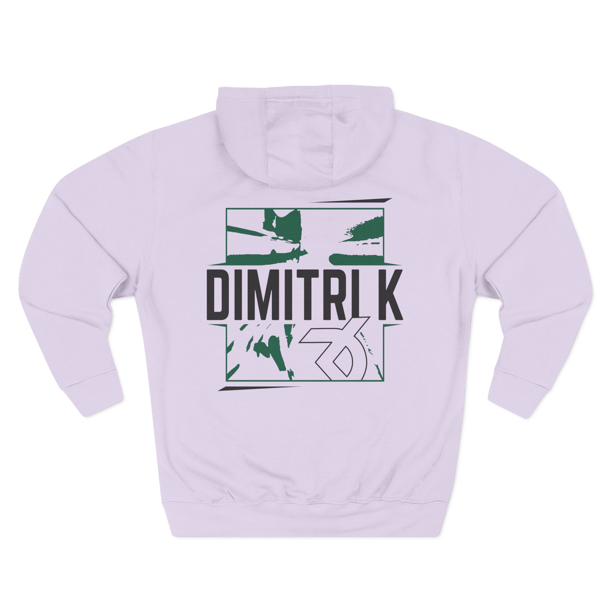 Dimitri K Three-Panel Fleece Hoodie