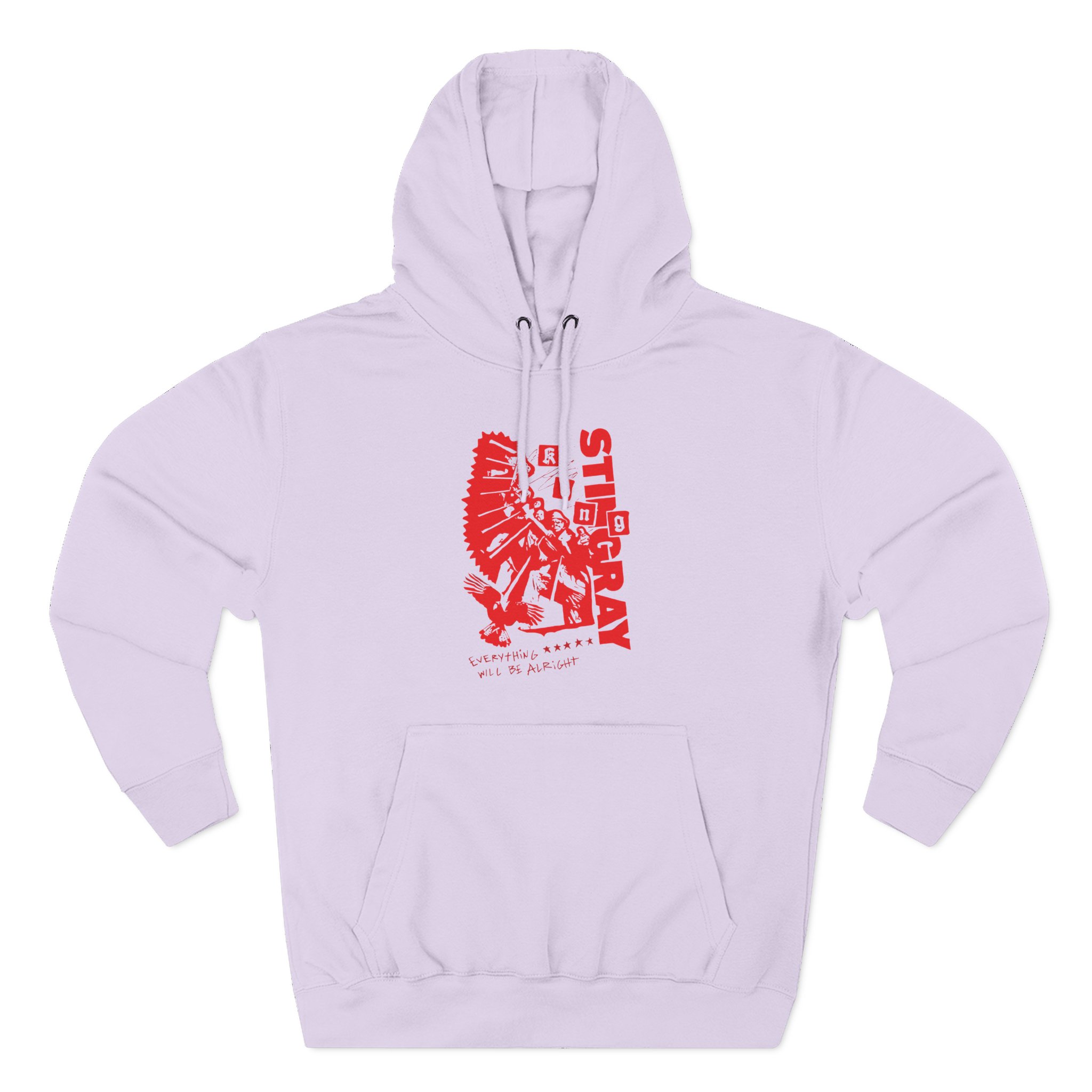 King Stingray Everything Will Be Alright Three-Panel Fleece Hoodie