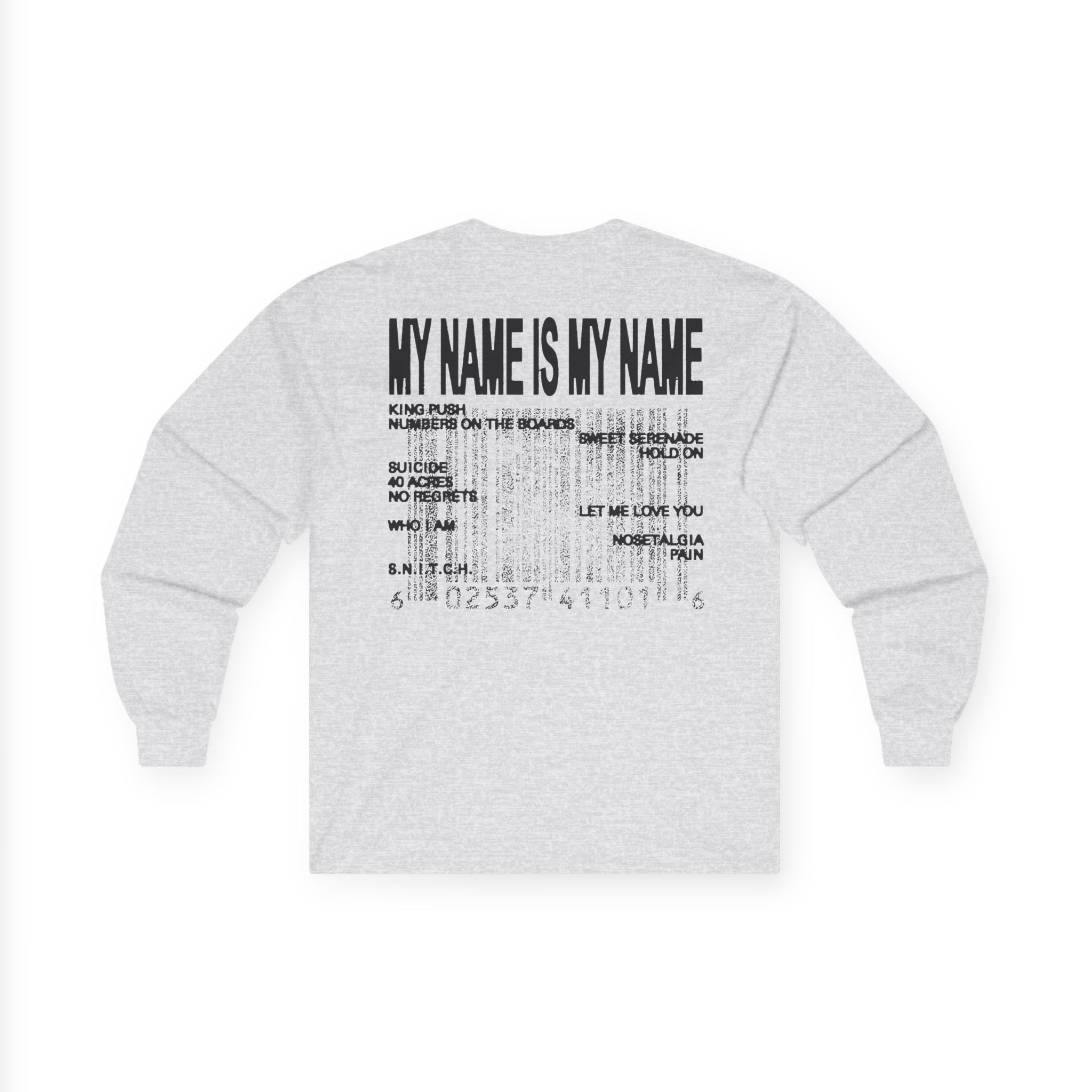 Clipse Mnimn Tracklist Unisex Ultra Cotton Long Sleeve Tee