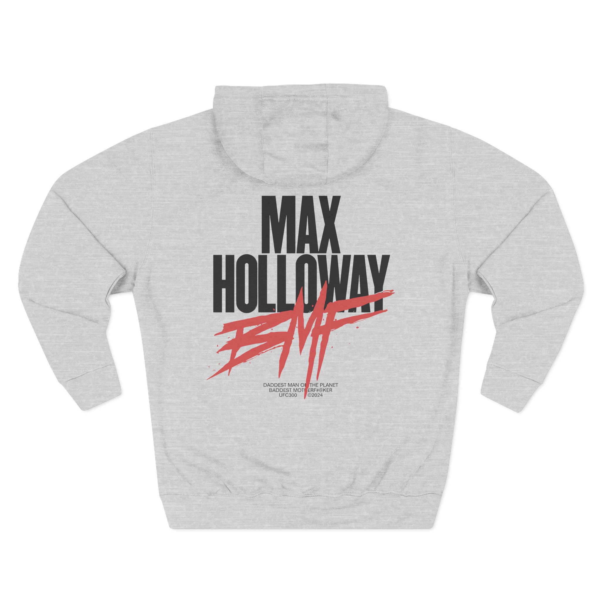 Max Holloway Dmp/bmf Three-Panel Fleece Hoodie