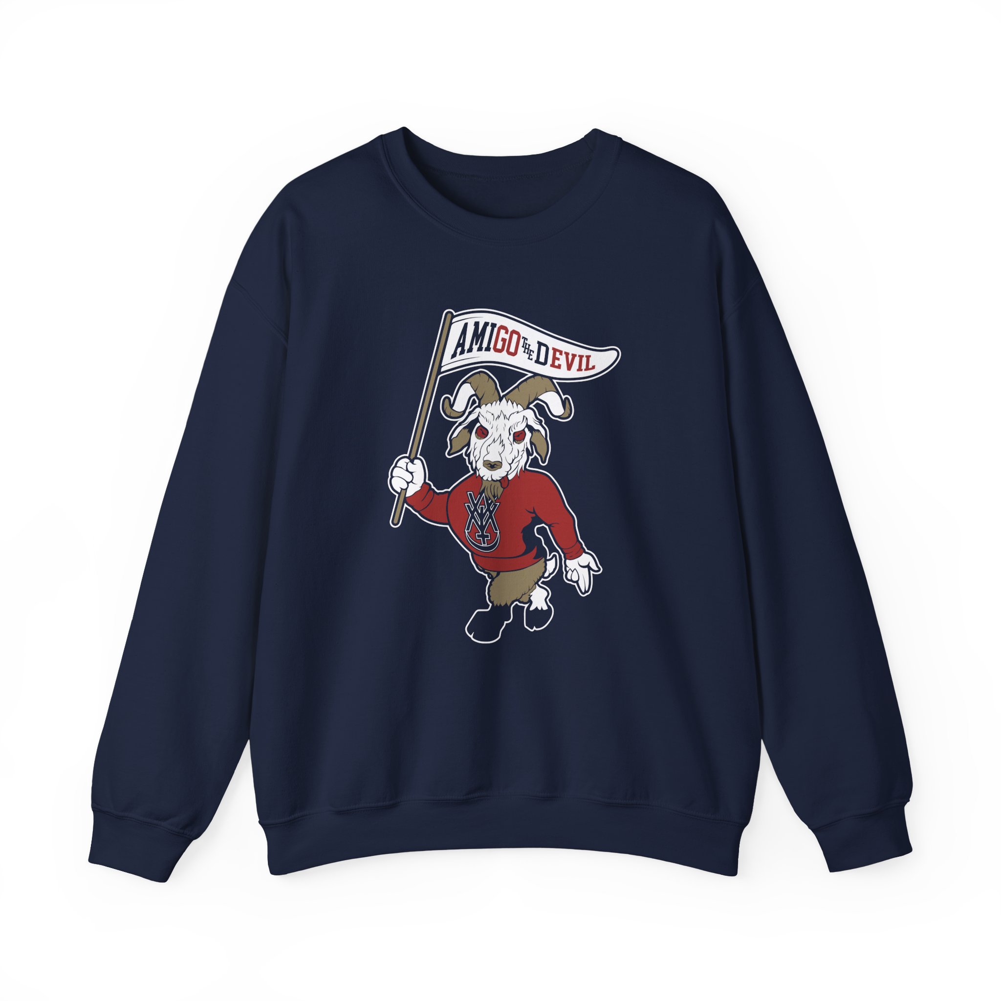 Amigo The Devil Go Evil Mascot Unisex Heavy Blendâ„¢ Crewneck Sweatshirt
