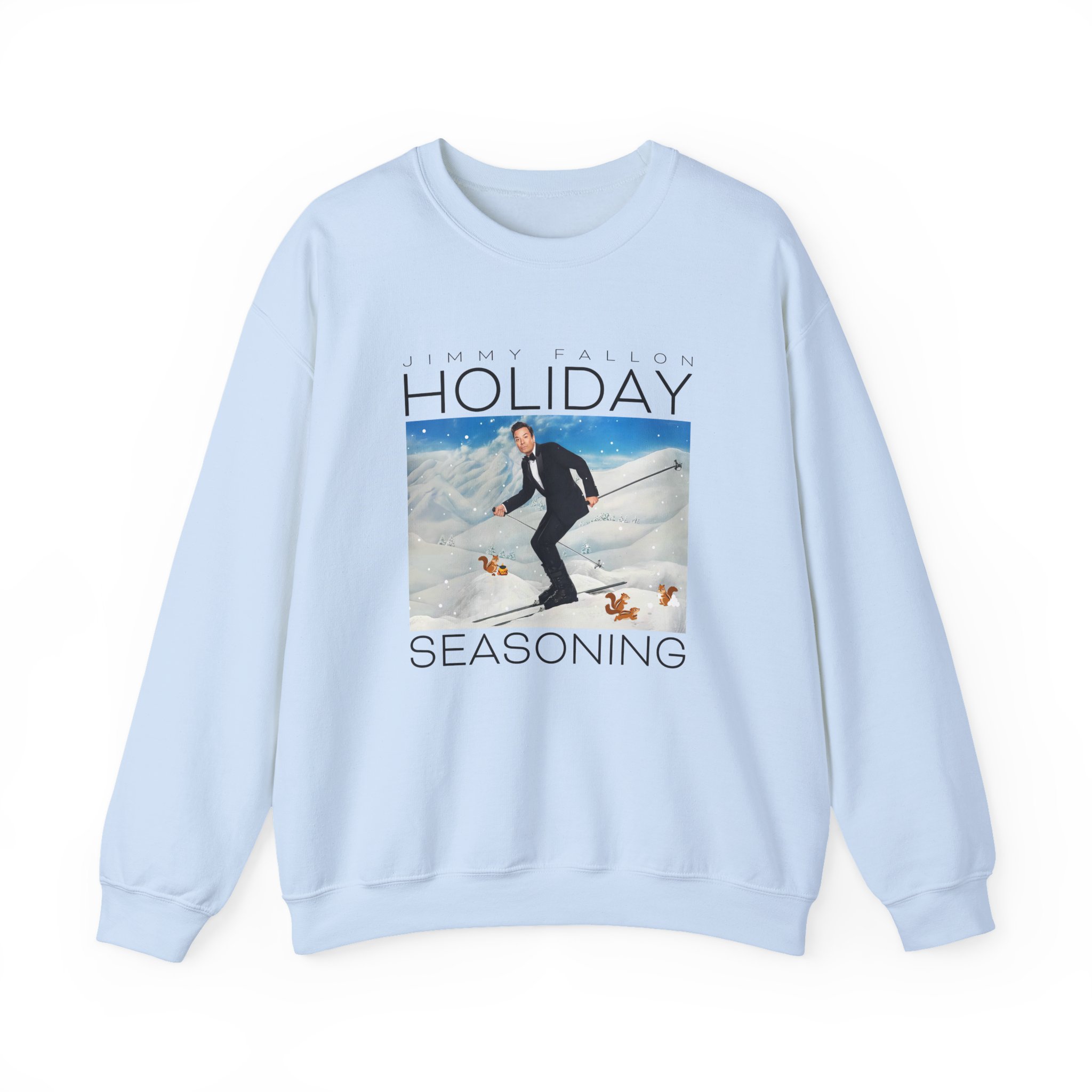 Jimmy Fallon Holiday Seasoning Unisex Heavy Blendâ„¢ Crewneck Sweatshirt