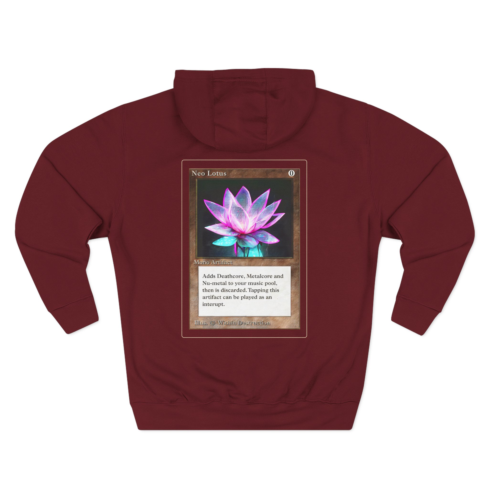 Within Destruction Neo Lotus x MTG Three-Panel Fleece Hoodie
