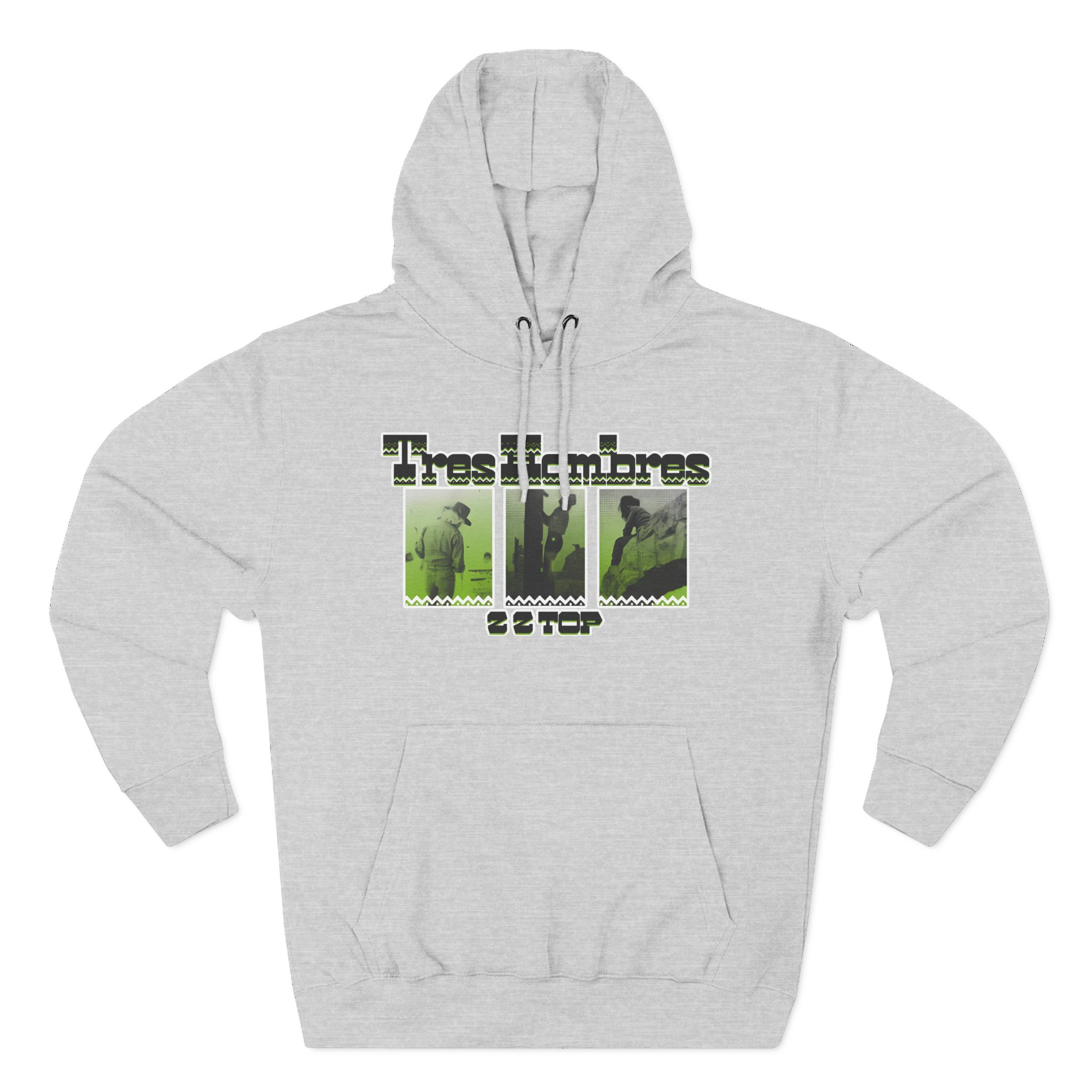 ZZ Top 3 Hombres Three-Panel Fleece Hoodie