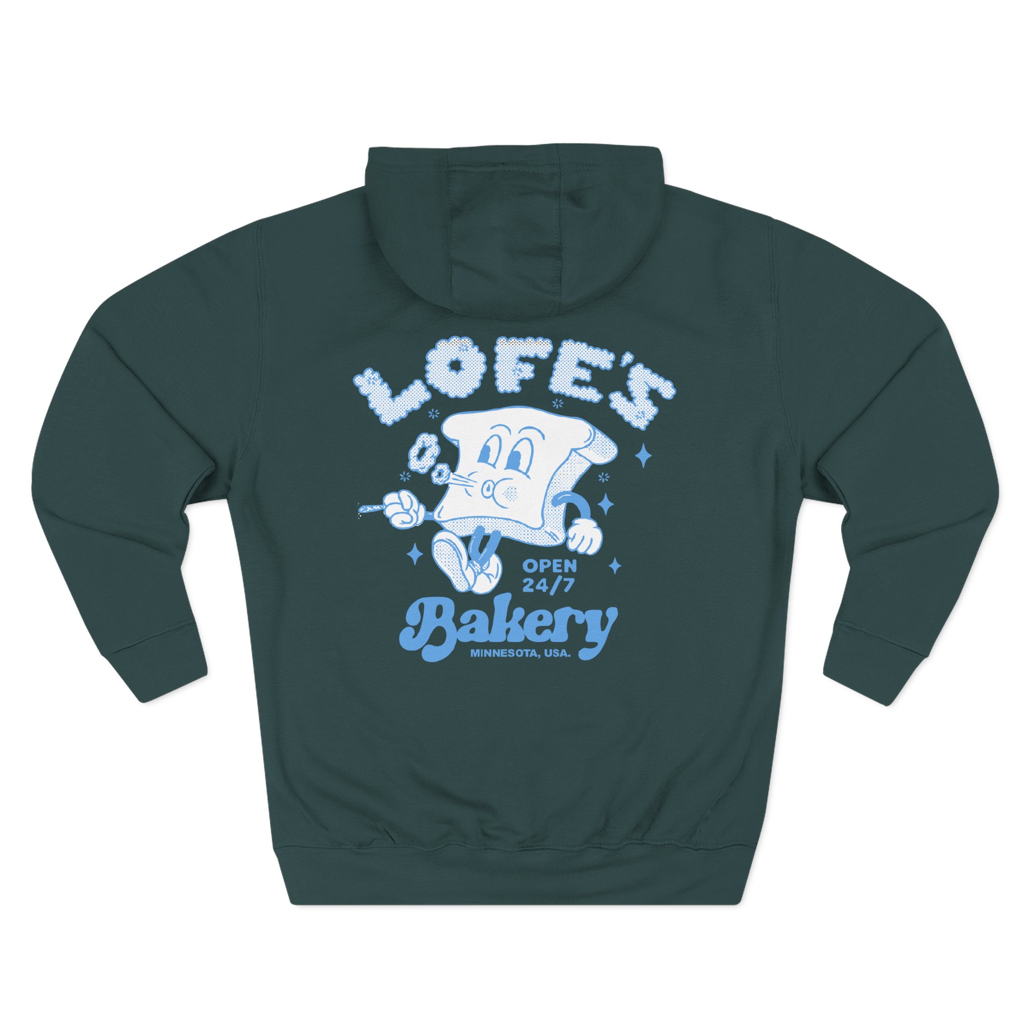 Lofe Bakery Three-Panel Fleece Hoodie