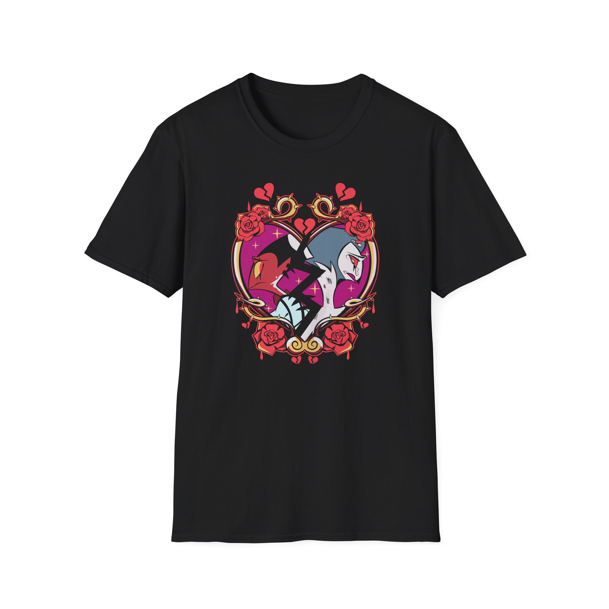 Vivziepop Shattered Hearts Unisex Softstyle T-Shirt