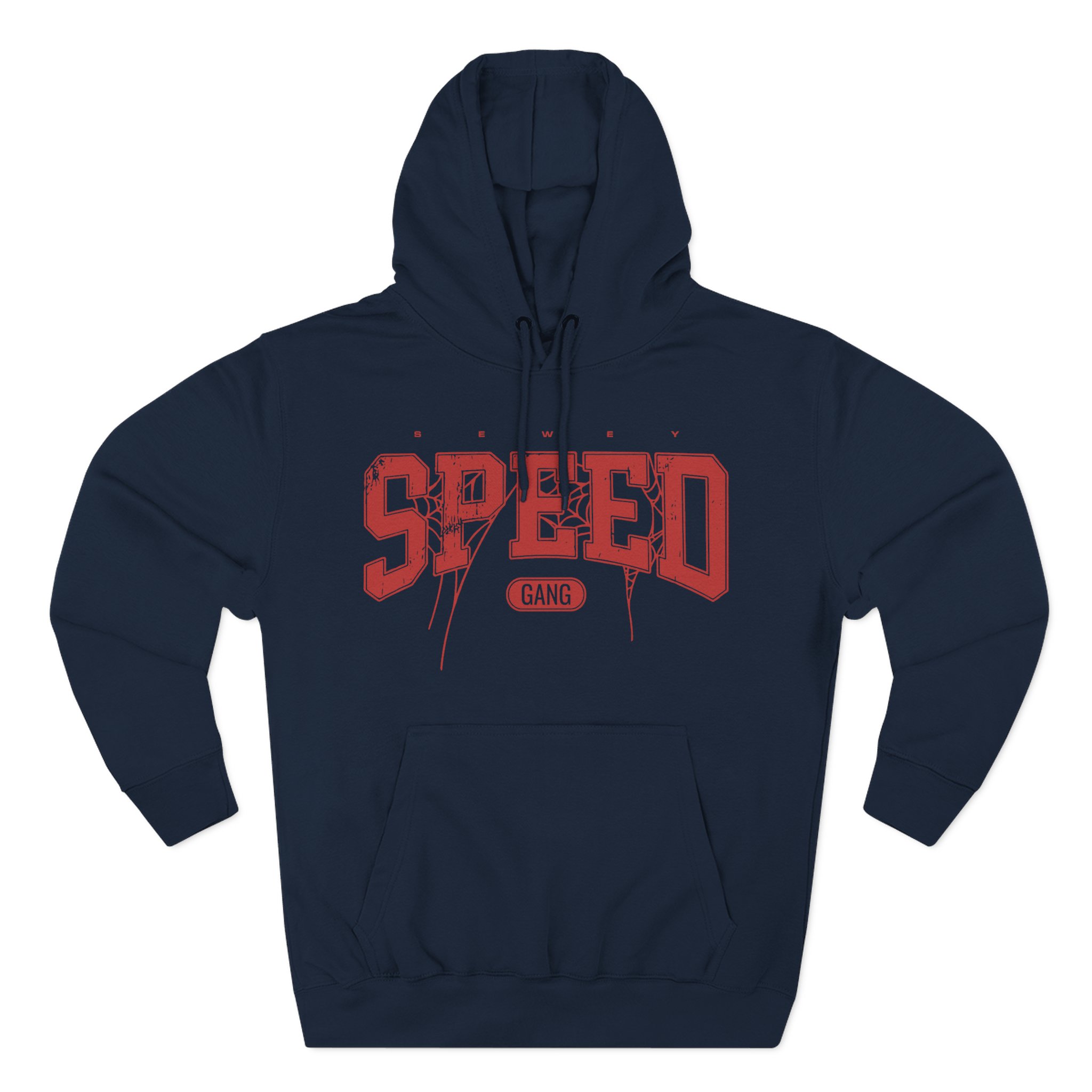 Ishowspeed Spider Web Three-Panel Fleece Hoodie