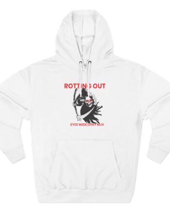 Rotting Out Eyes Wide Stay Alive Three-Panel Fleece Hoodie
