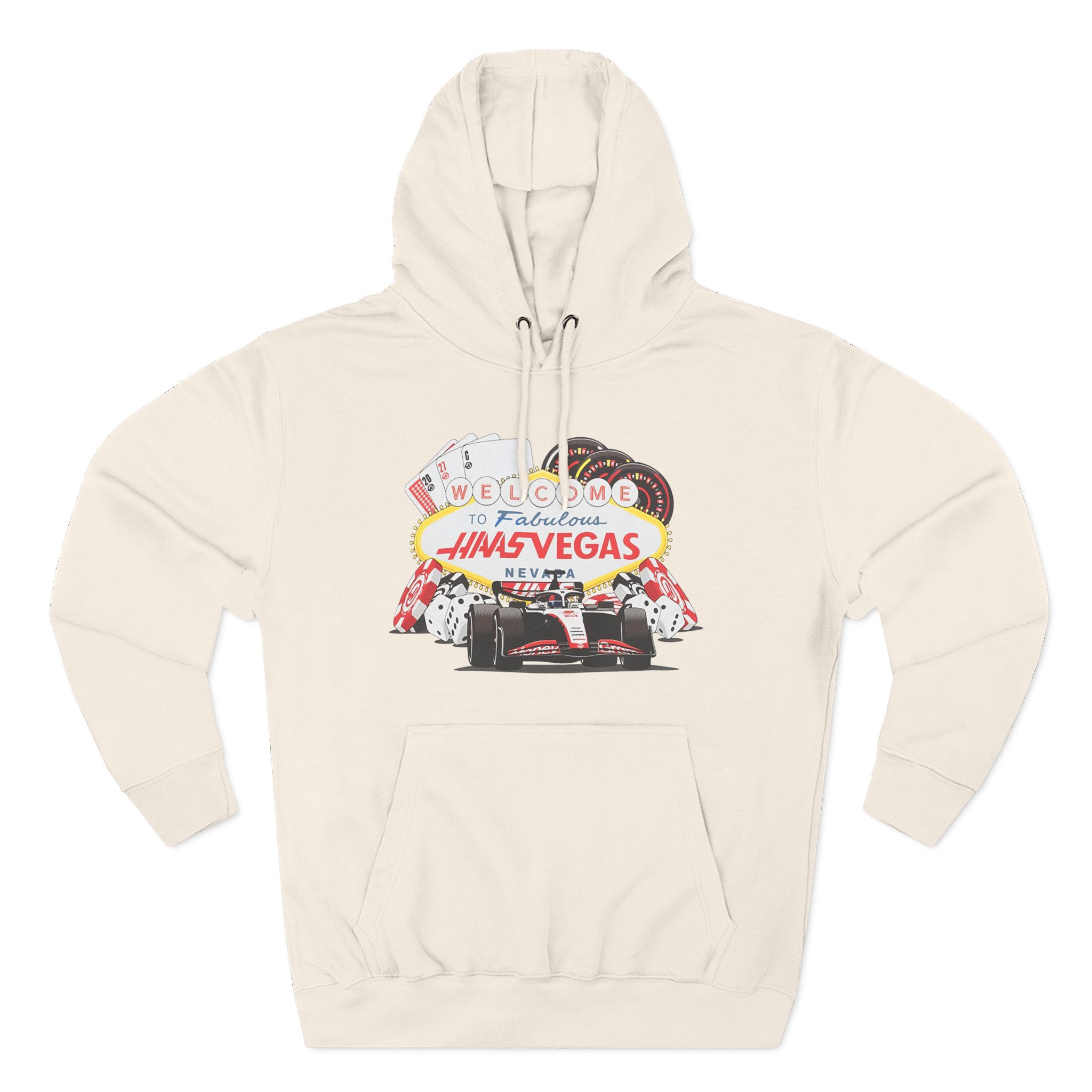 Haas F1 Las Vegas Gp Three-Panel Fleece Hoodie