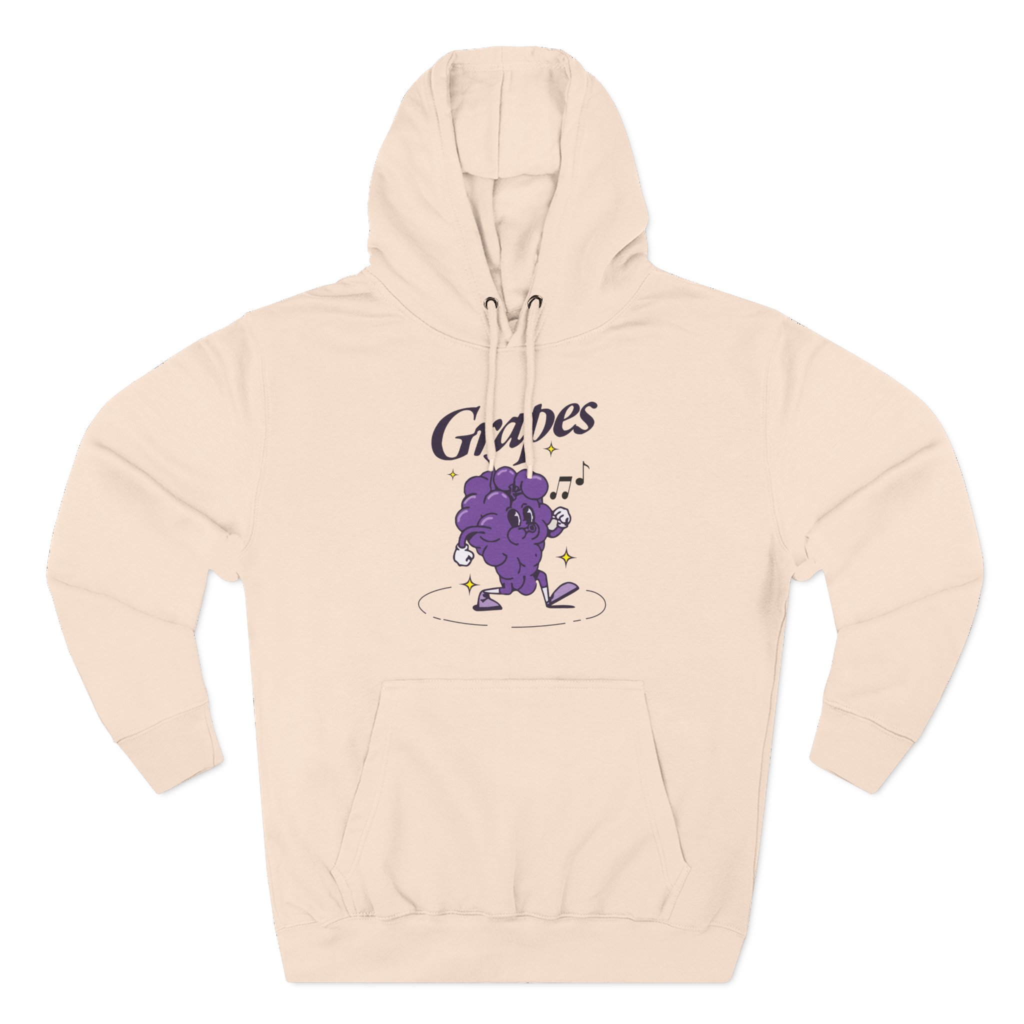 James Marriott Grapes Natural Three-Panel Fleece Hoodie