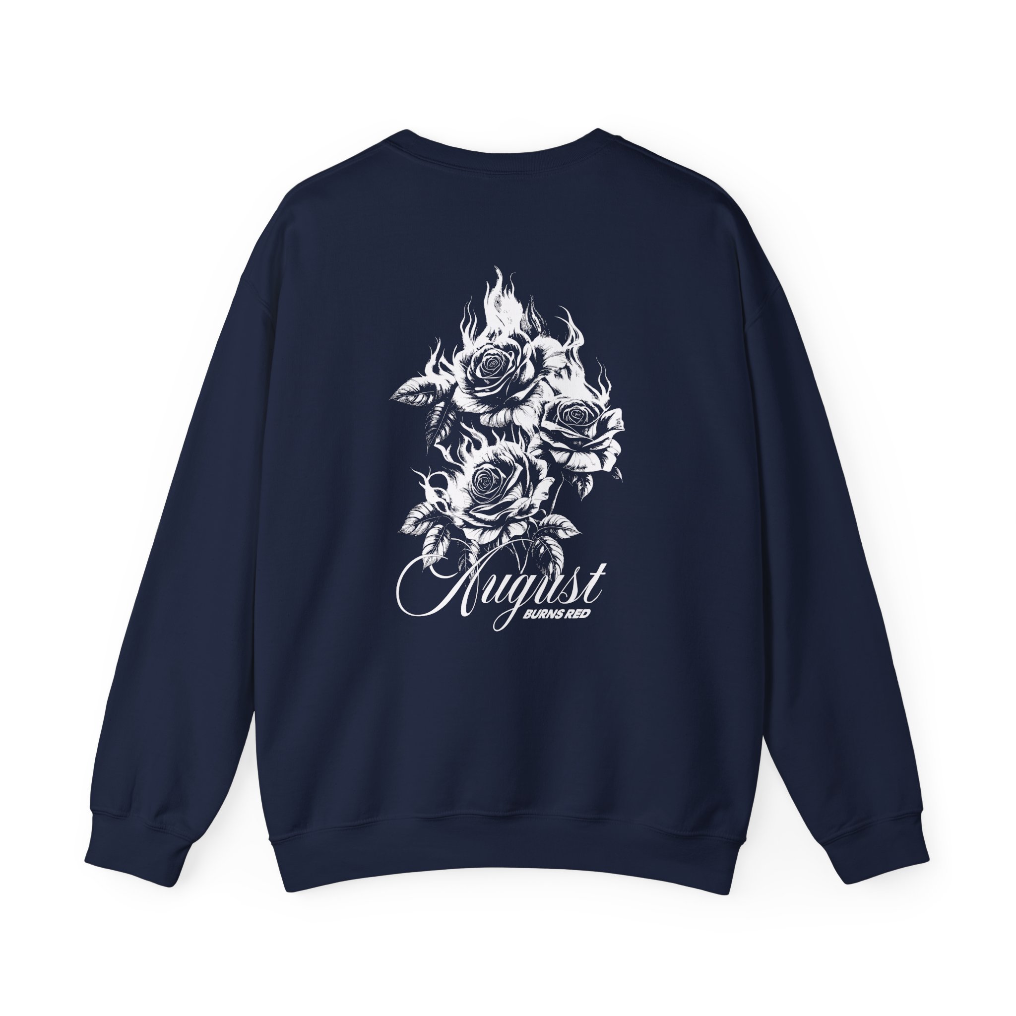 August Burns Red Burning Flowers Unisex Heavy Blendâ„¢ Crewneck Sweatshirt