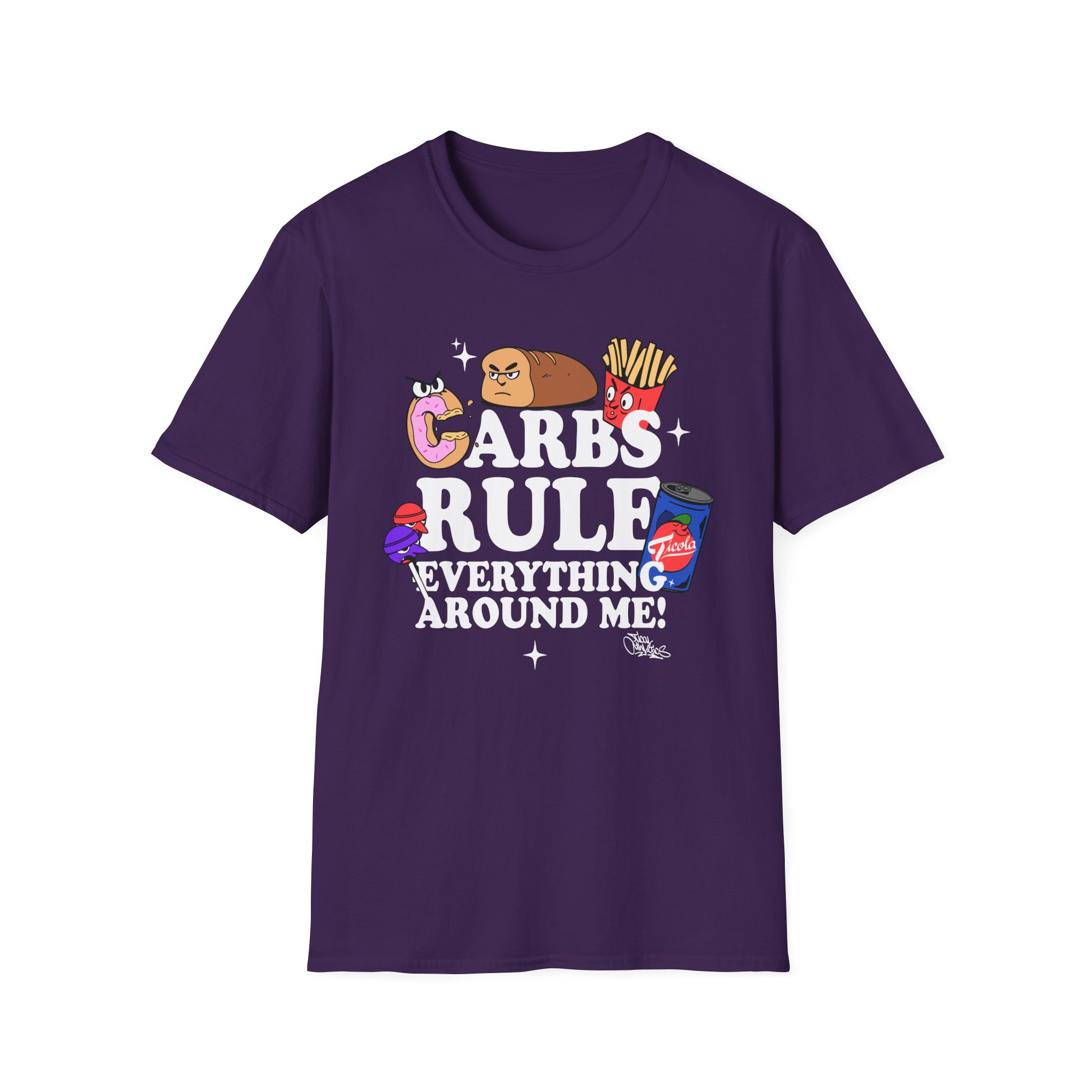 Method Man Carbs Rule Everything Around Me Unisex Softstyle T-Shirt