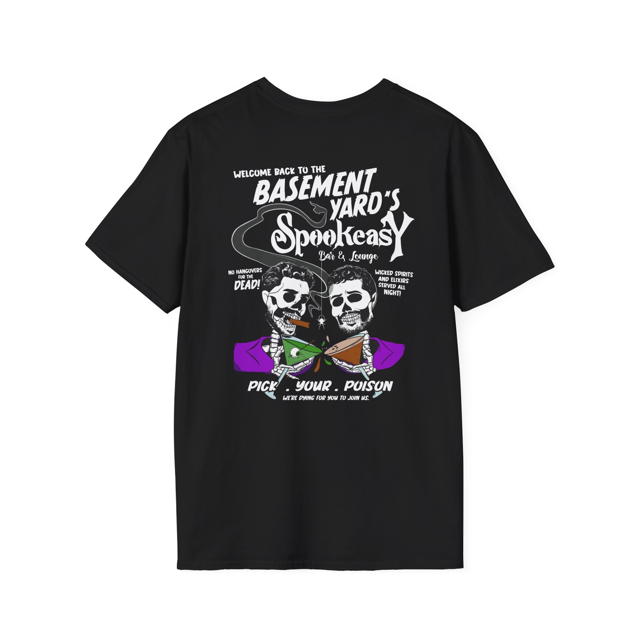 Basement Yard the Spookeasy Bar & Lounge Unisex Softstyle T-Shirt