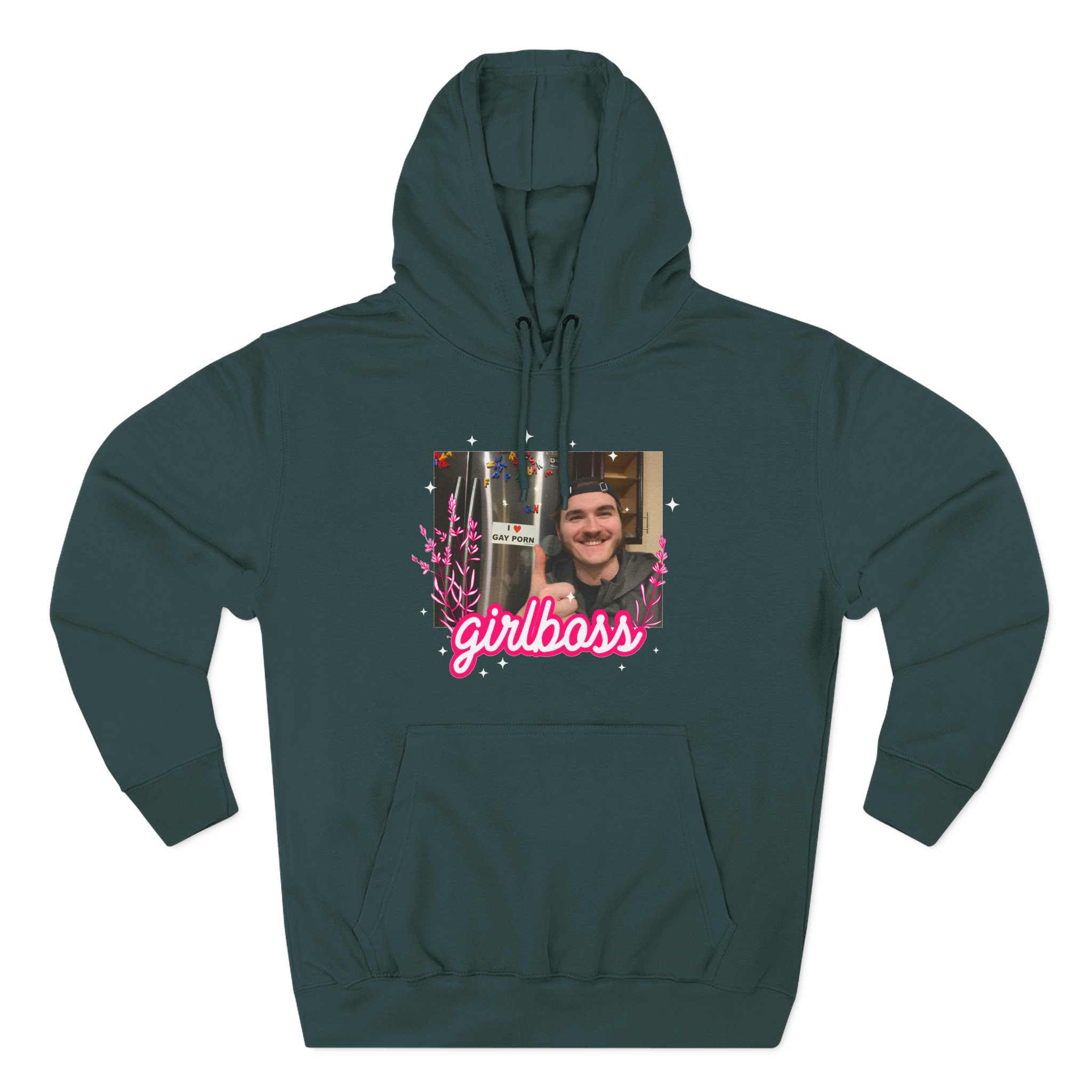 Jschlatt Girlboss Three-Panel Fleece Hoodie