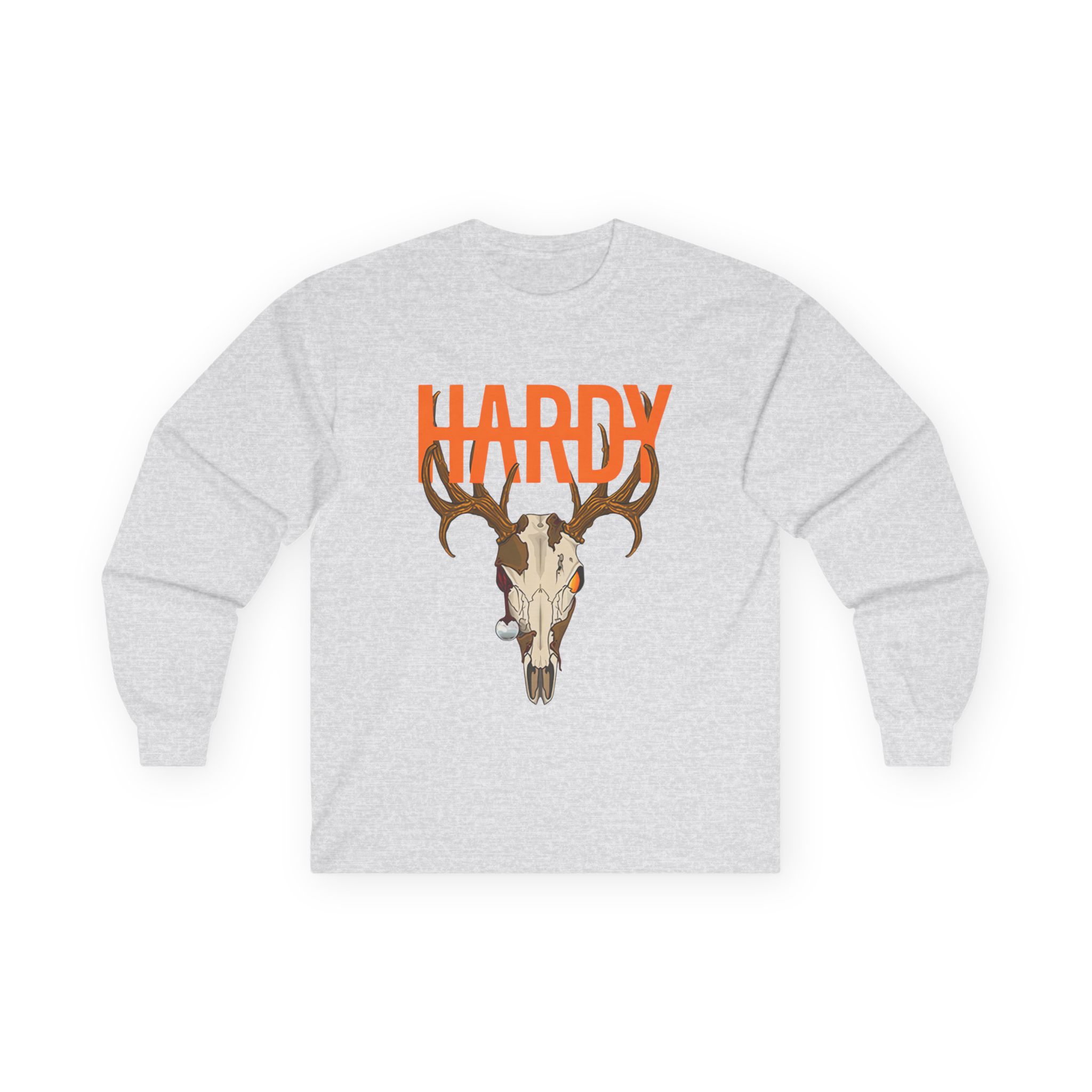 Hardy Deer Skull Unisex Ultra Cotton Long Sleeve Tee