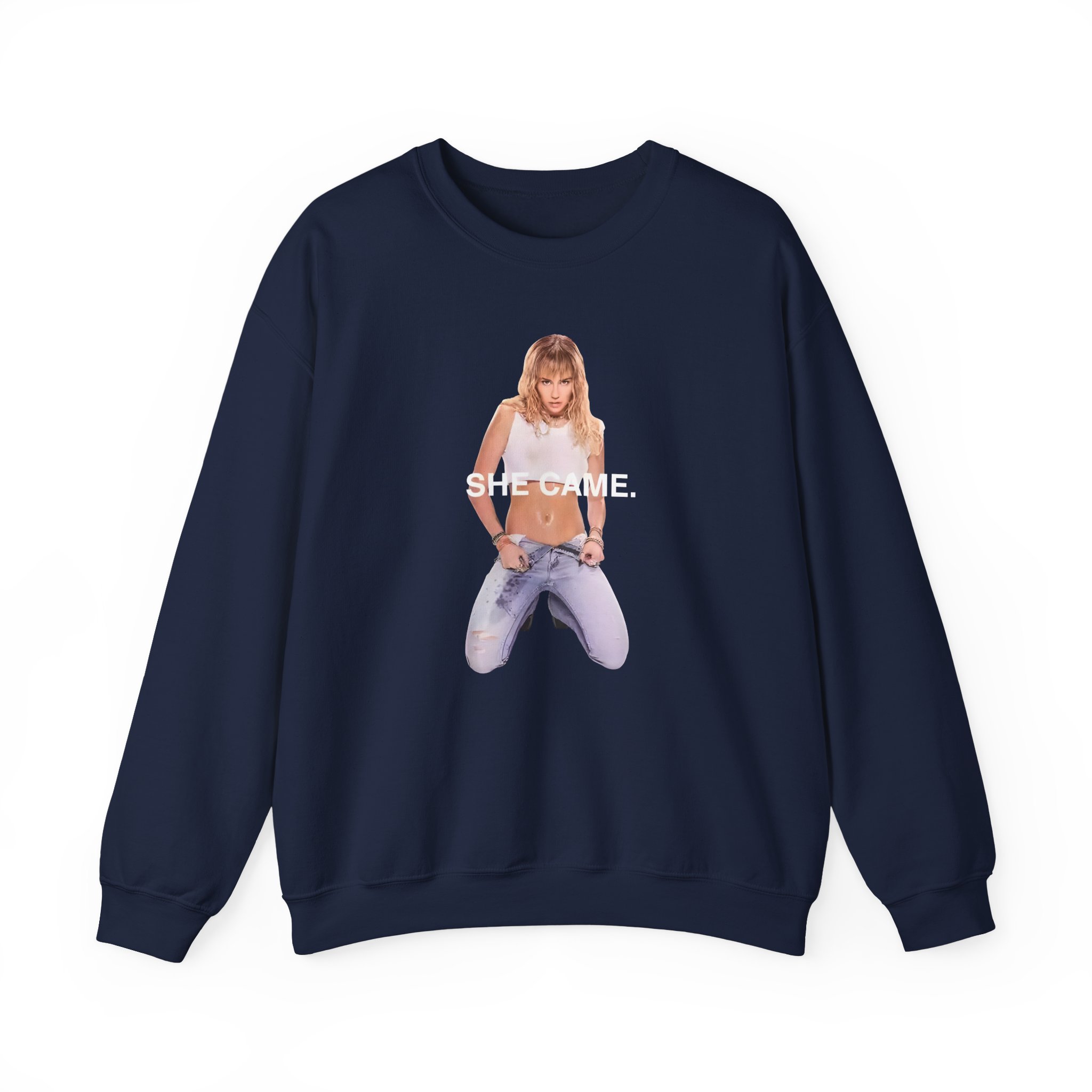 Miley Cyrus She Came Black Unisex Heavy Blendâ„¢ Crewneck Sweatshirt